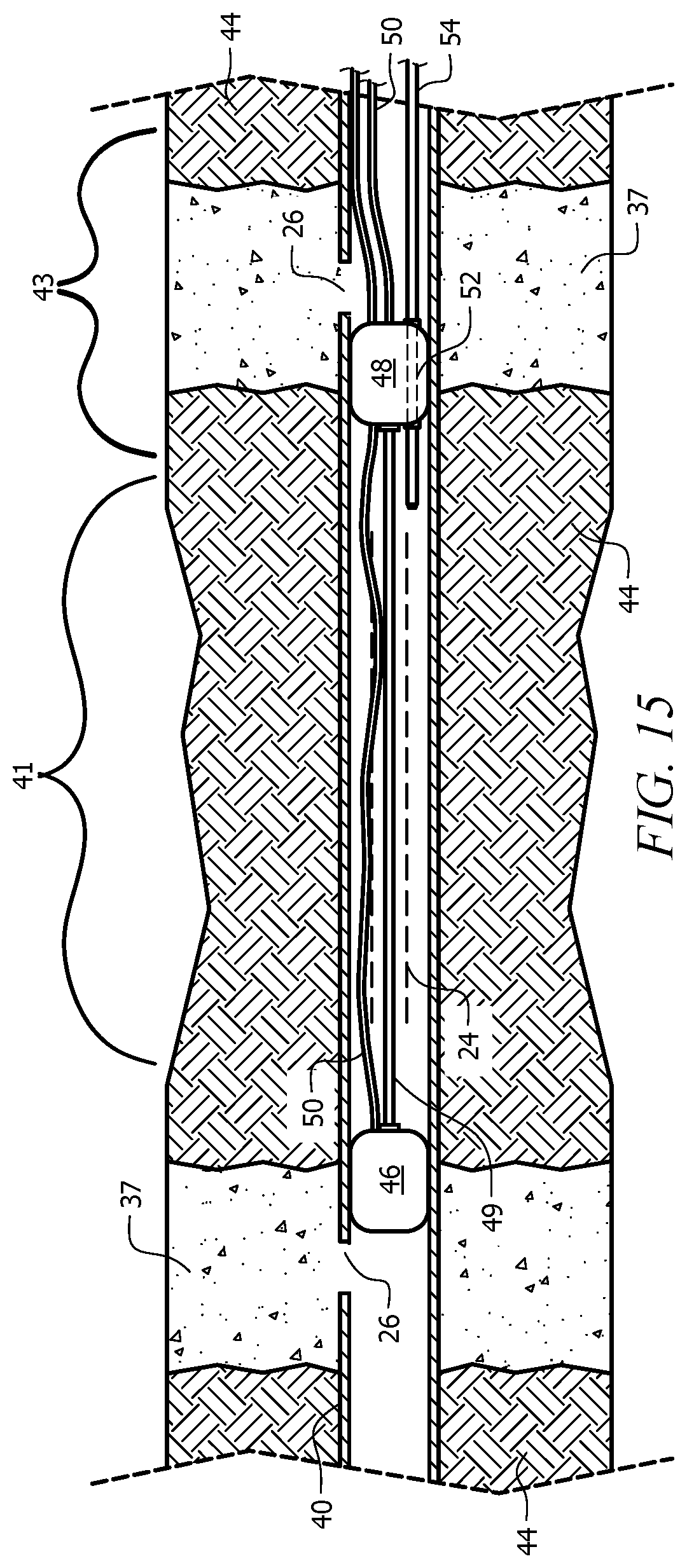 Patent US12305473 Figure 12 – Well system with attached sealant line