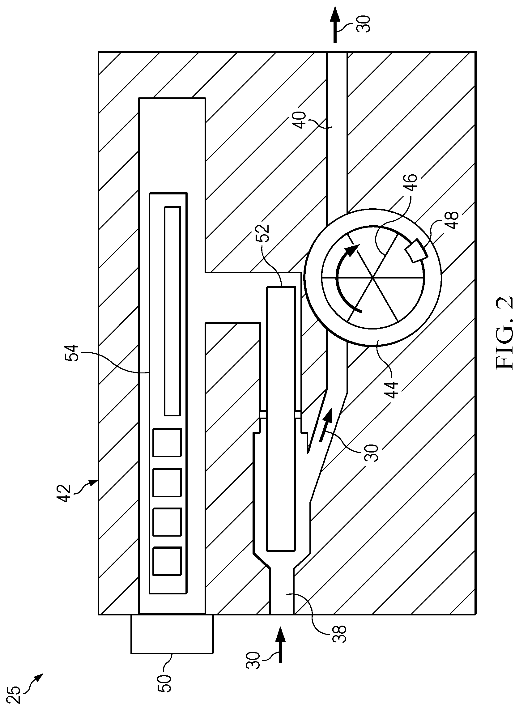 Patent US12305479 Figure 2 – Impulse turbine used to measure production fluid properties downhole and detect water breakthrough