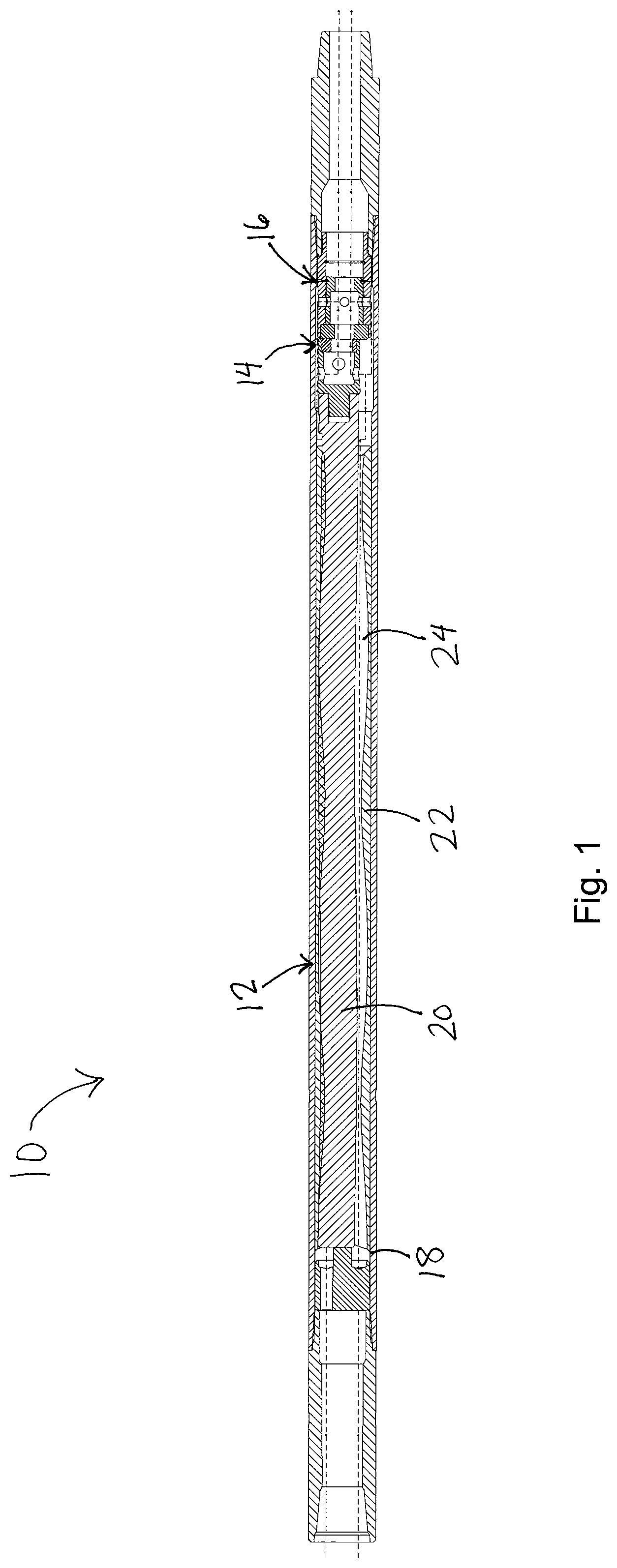 Patent US12305481 Figure 1 – Selectively activated friction reduction tool and method