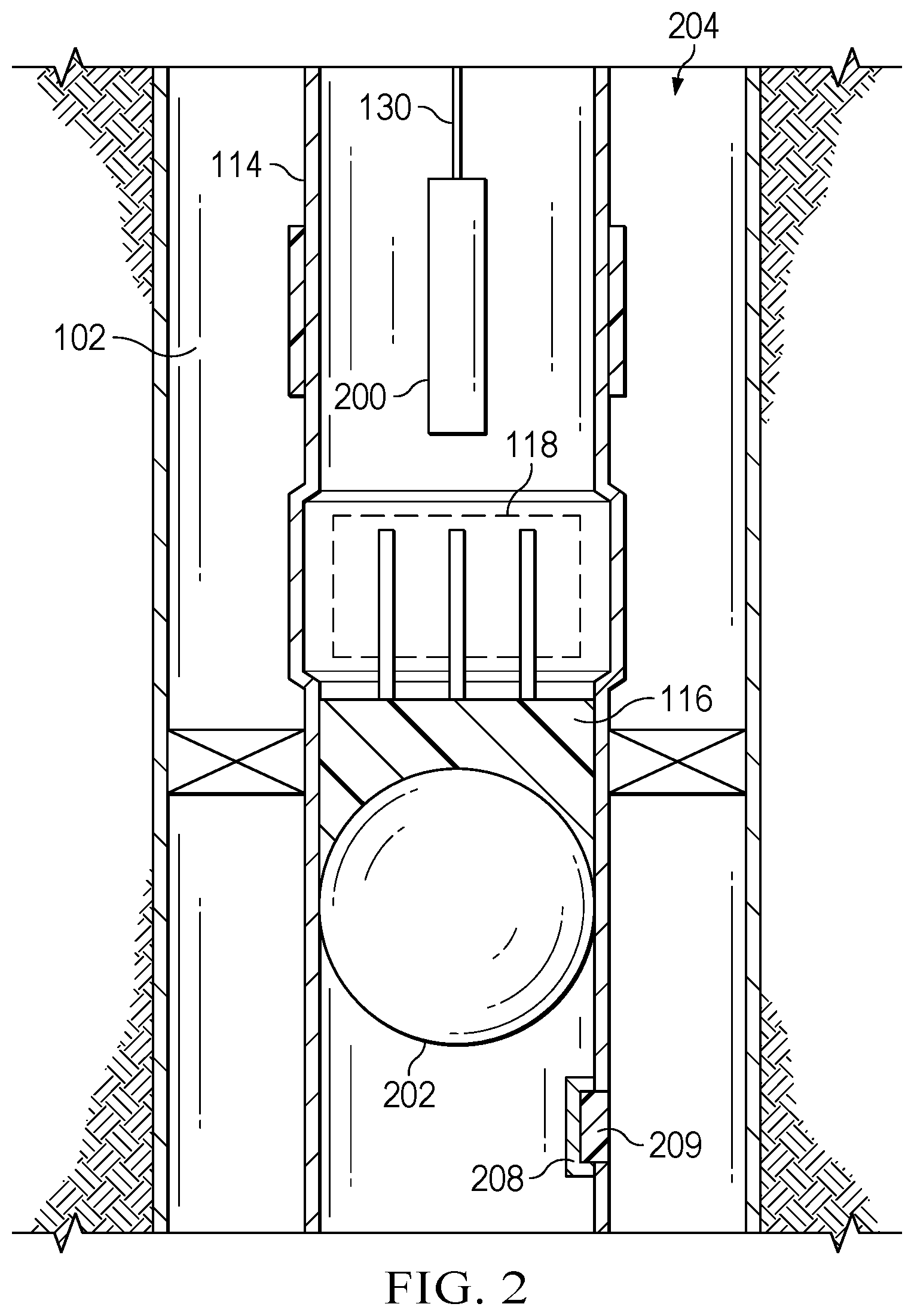 Patent US12305484 Figure 2 – Pre-positioning a meltable seal for plug and abandonment