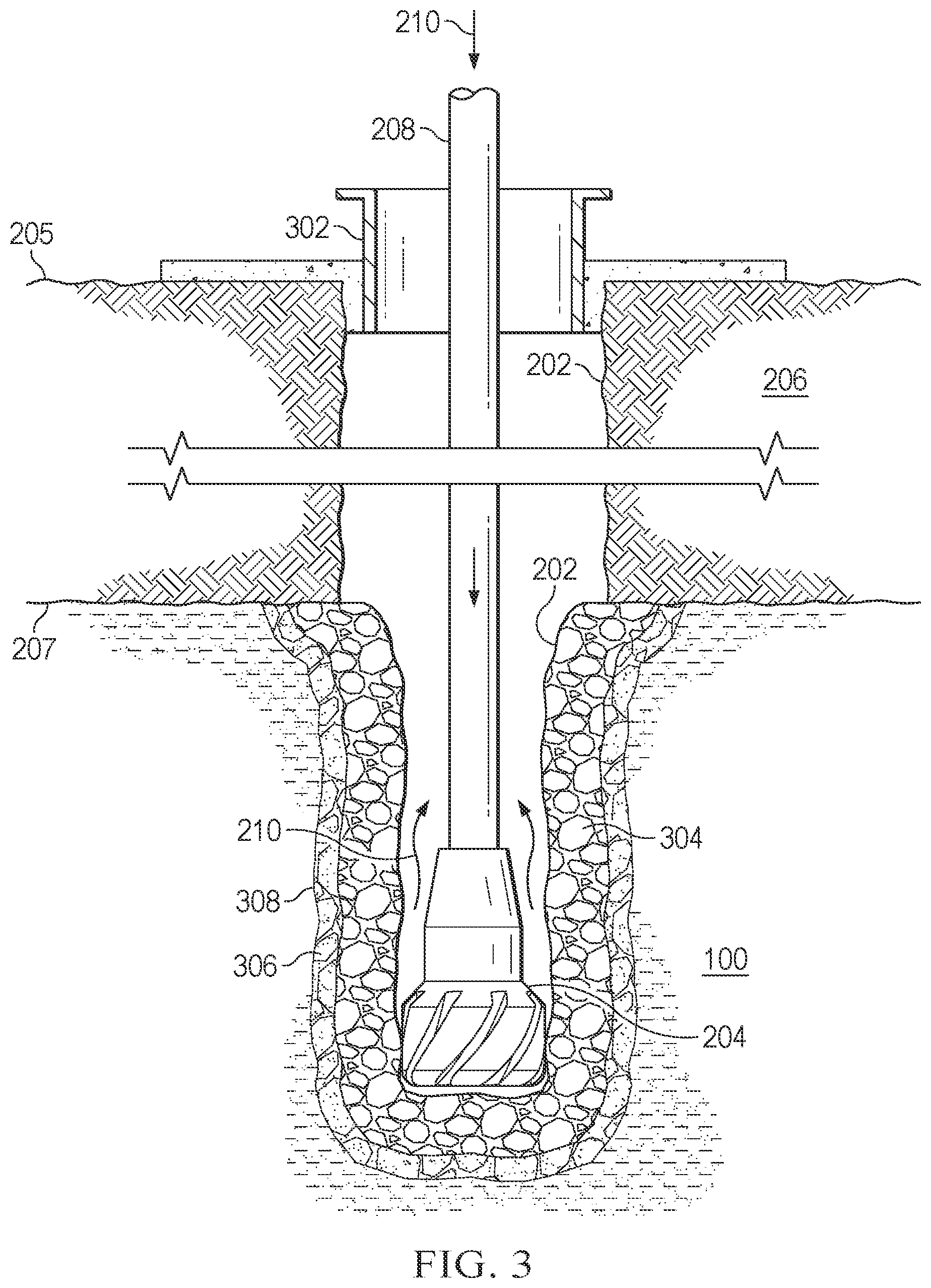 Patent US12305486 Figure 4 – Wellbore for extracting heat from magma bodies