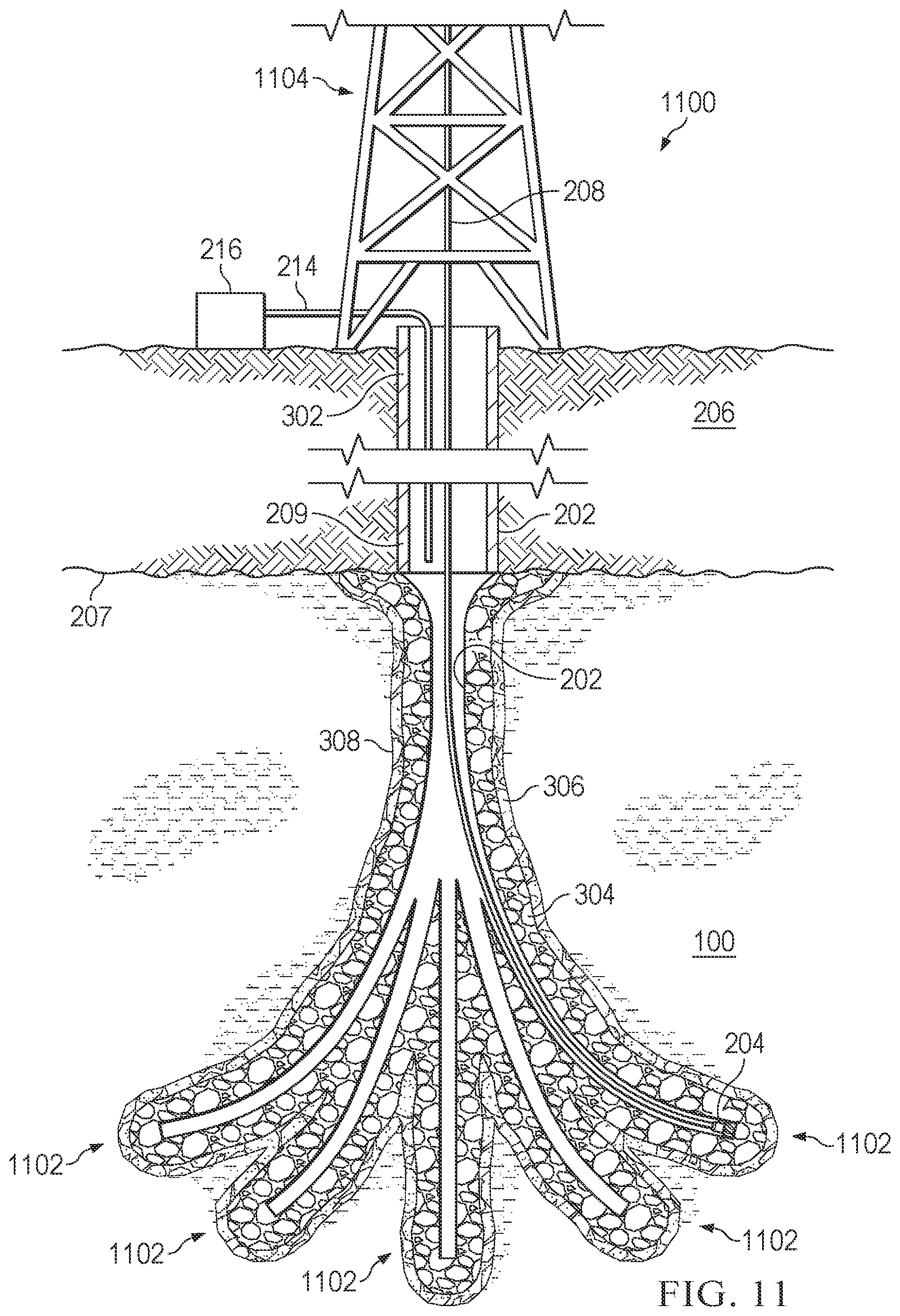 Patent US12305486 Figure 13 – Wellbore for extracting heat from magma bodies