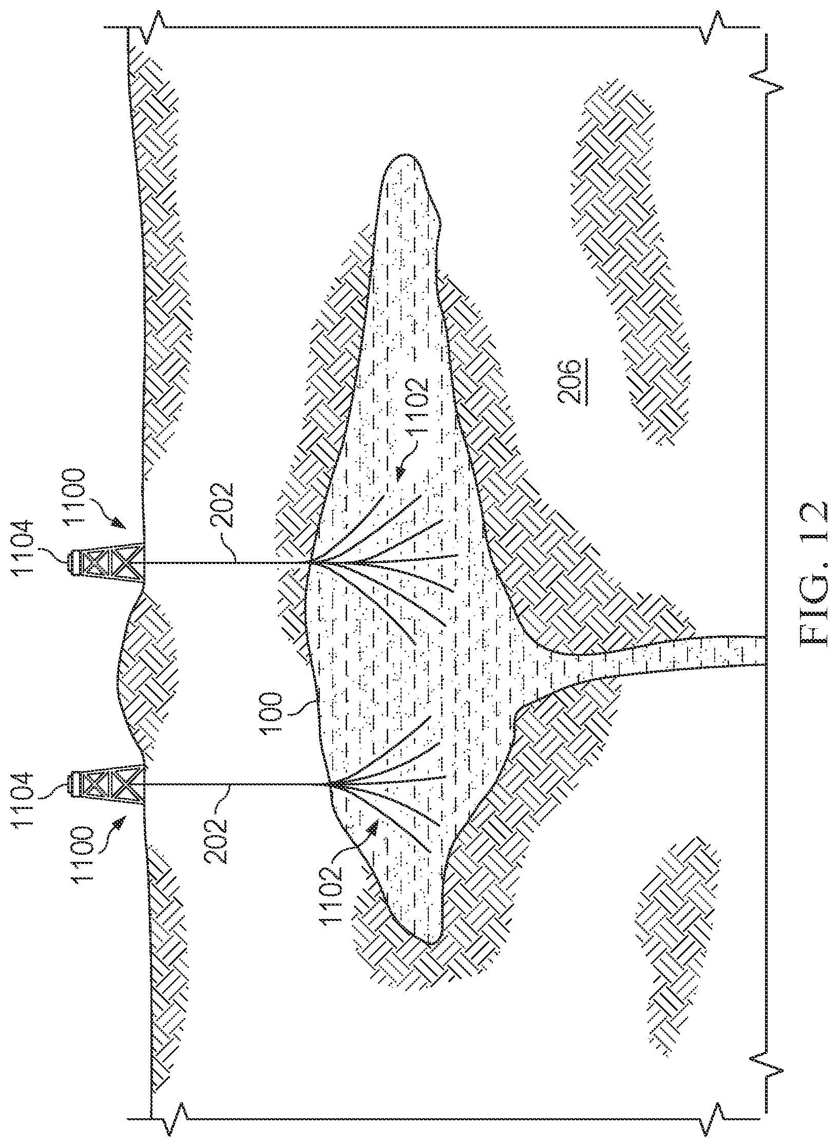 Patent US12305486 Figure 14 – Wellbore for extracting heat from magma bodies