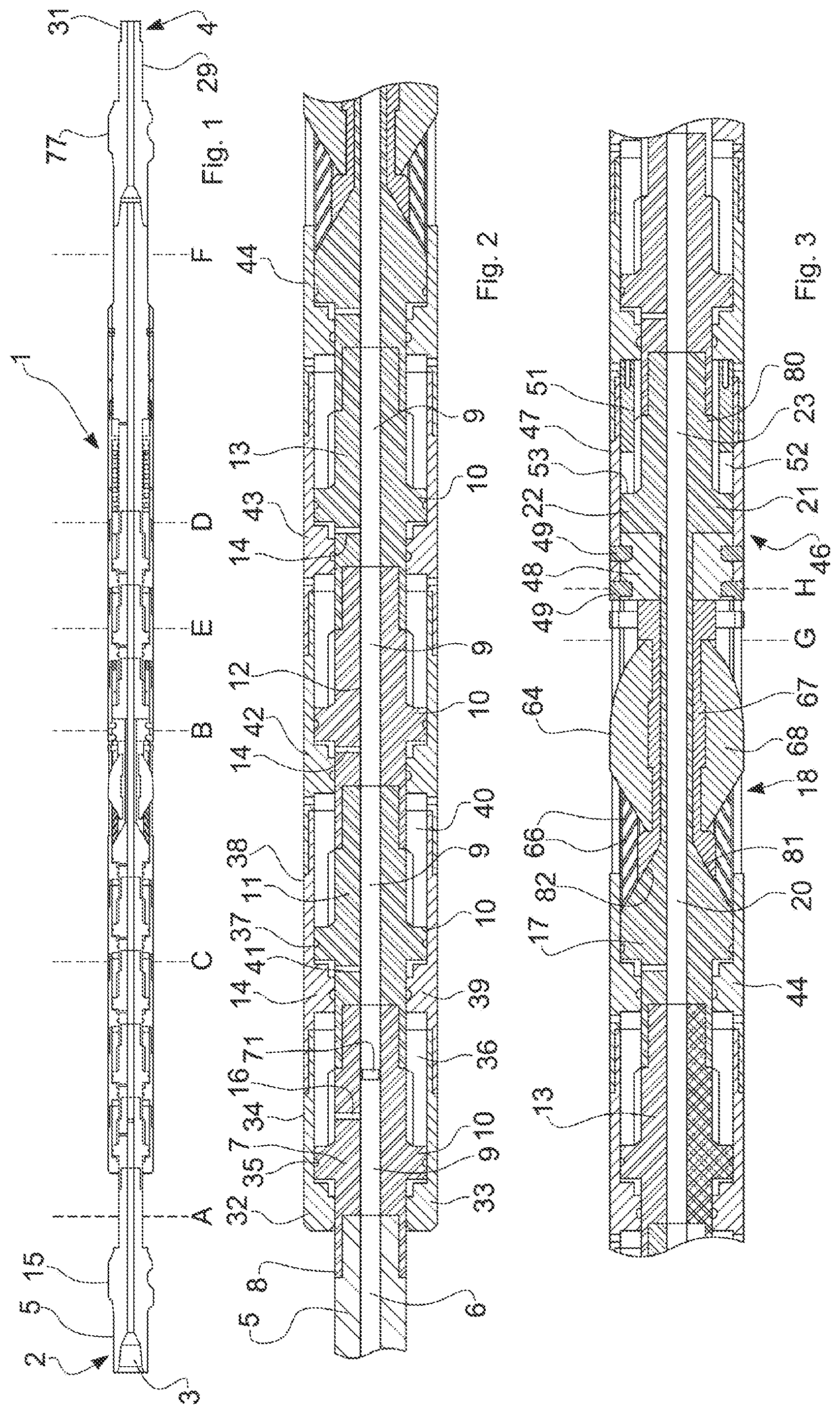 Patent US12305491 Figure 1 – Downhole tool