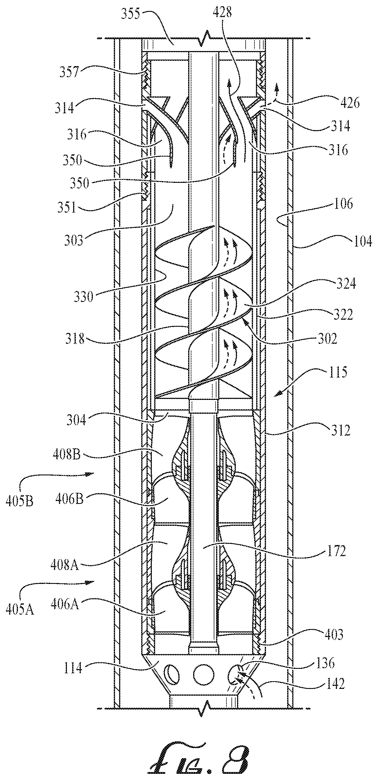 Patent US12305494 Figure 7 – High volume axial flow electric submersible pump (ESP) pump stage