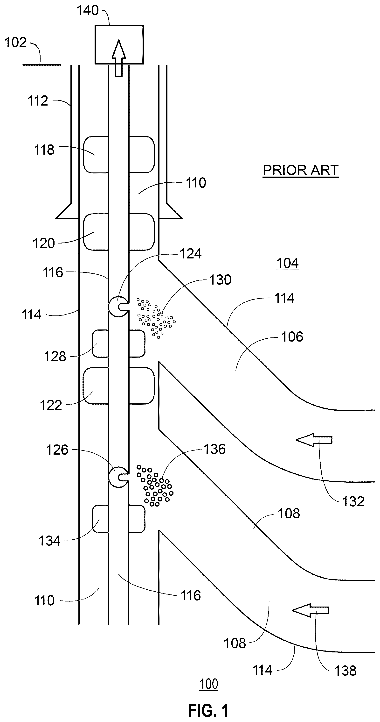 Patent US12305504 Figure 1 – Quantifying zonal flow in multi-lateral wells via taggants of fluids