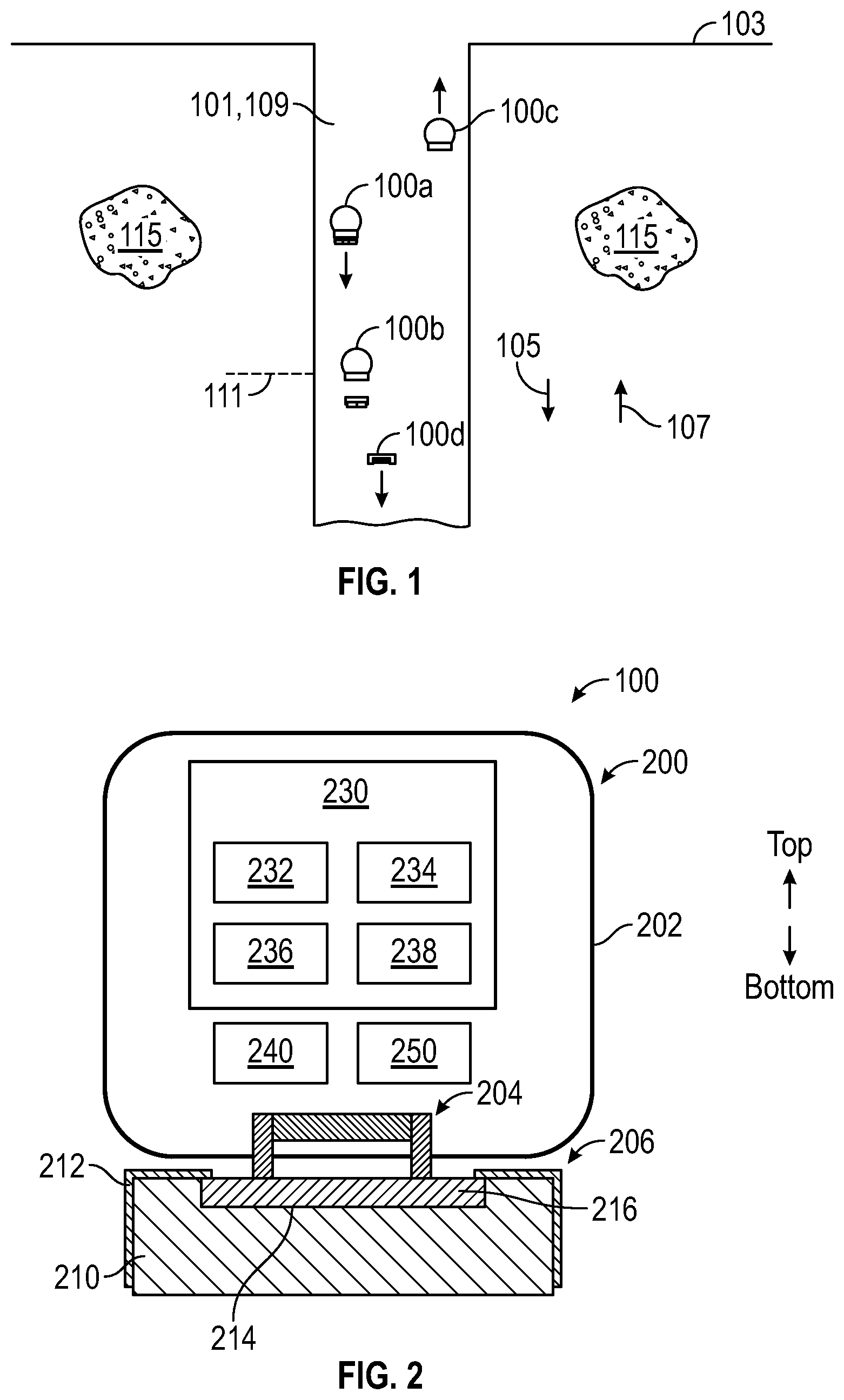Patent US12305505 Figure 1 – Underwater tools with sacrificial battery