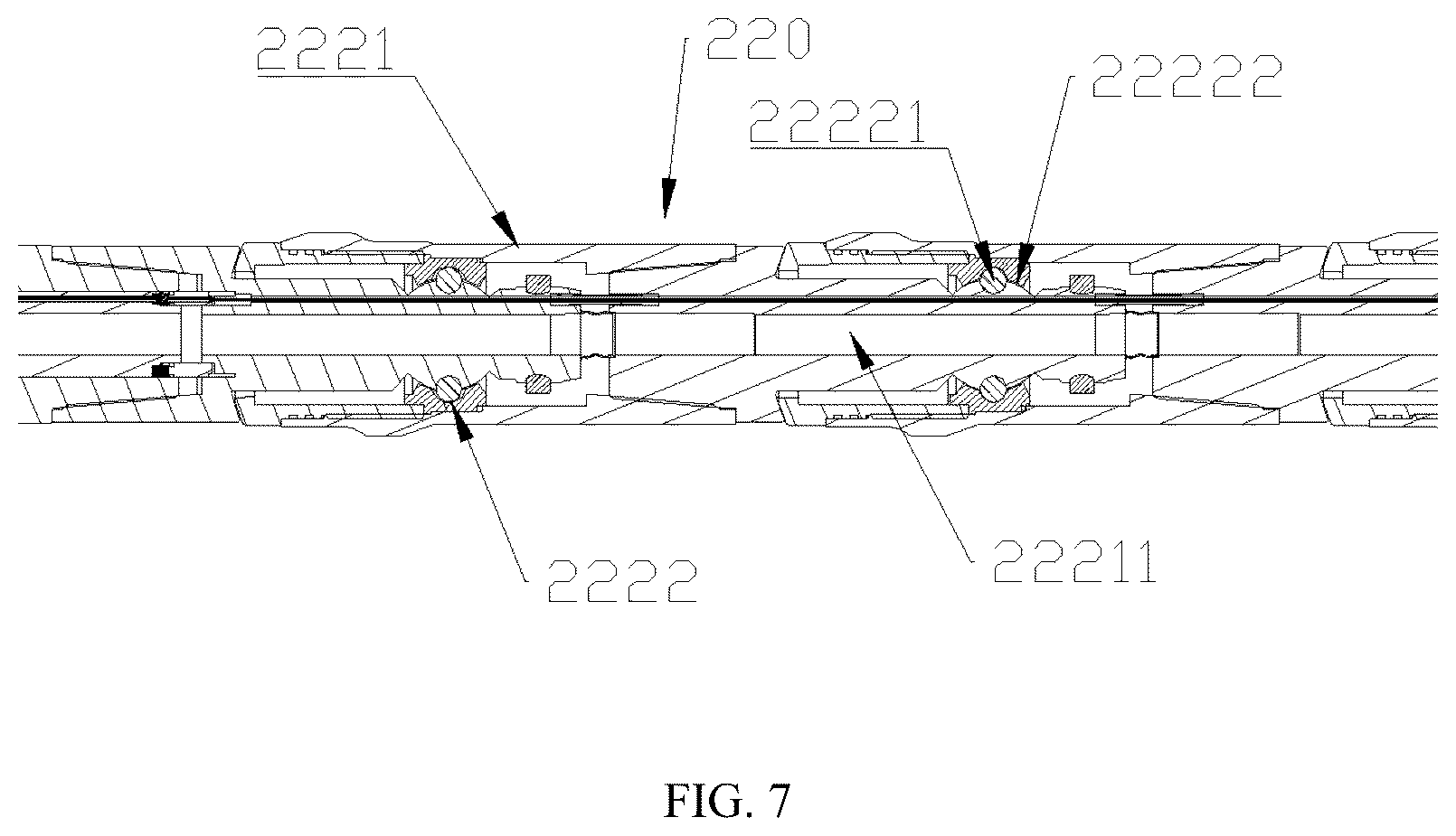 Patent US12305512 Figure 4 – Short-radius trajectory-controllable drilling tool and combined type steerable drilling tool