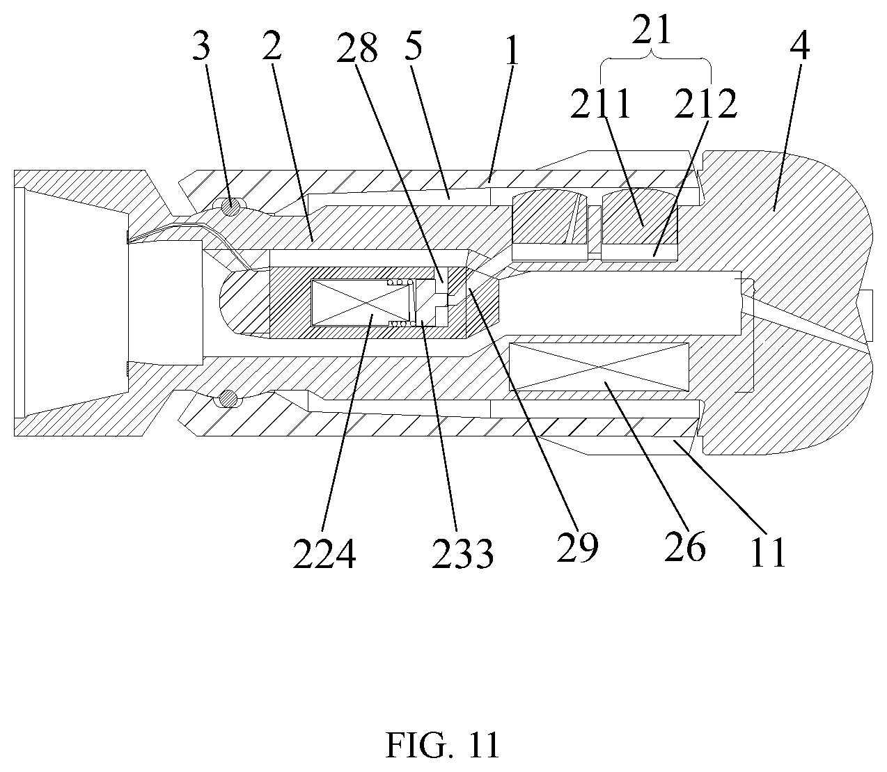 Patent US12305512 Figure 7 – Short-radius trajectory-controllable drilling tool and combined type steerable drilling tool