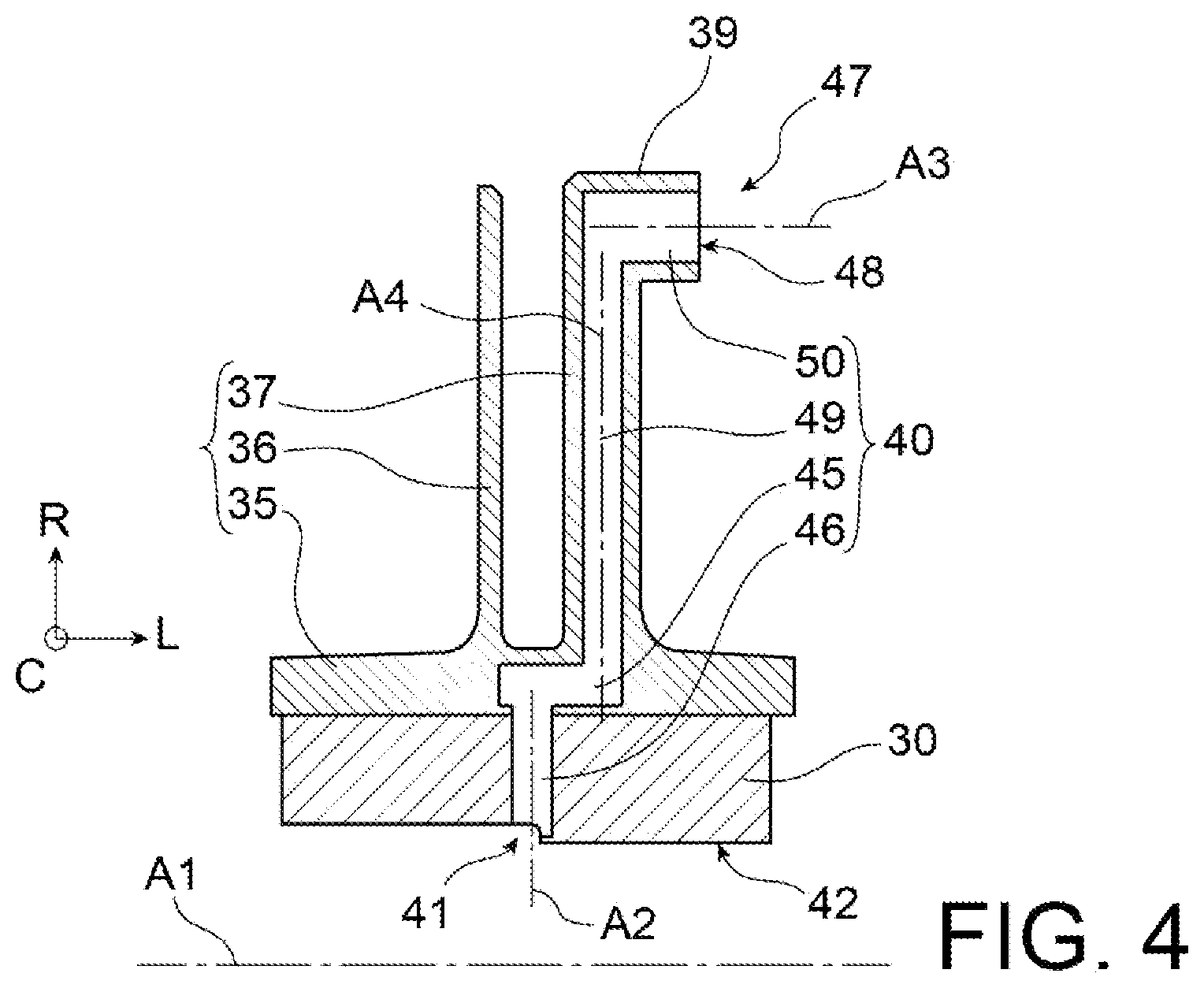 Patent US12305515 Figure 4 – Device for sealing and reinjecting a bypass flow for a turbine nozzle