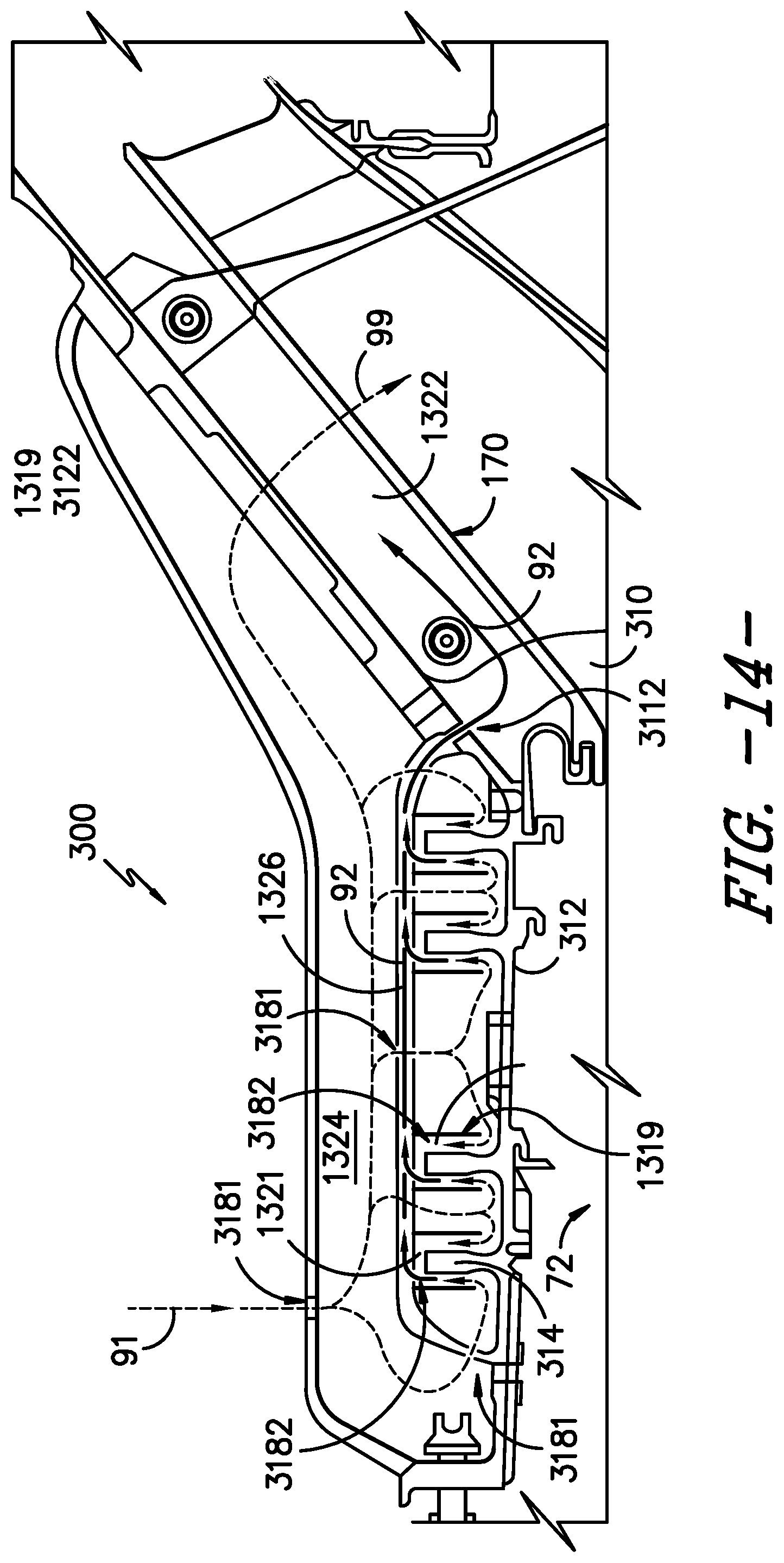 Patent US12305516 Figure 15 – Gas turbine engine with a fluid conduit system and a method of operating the same