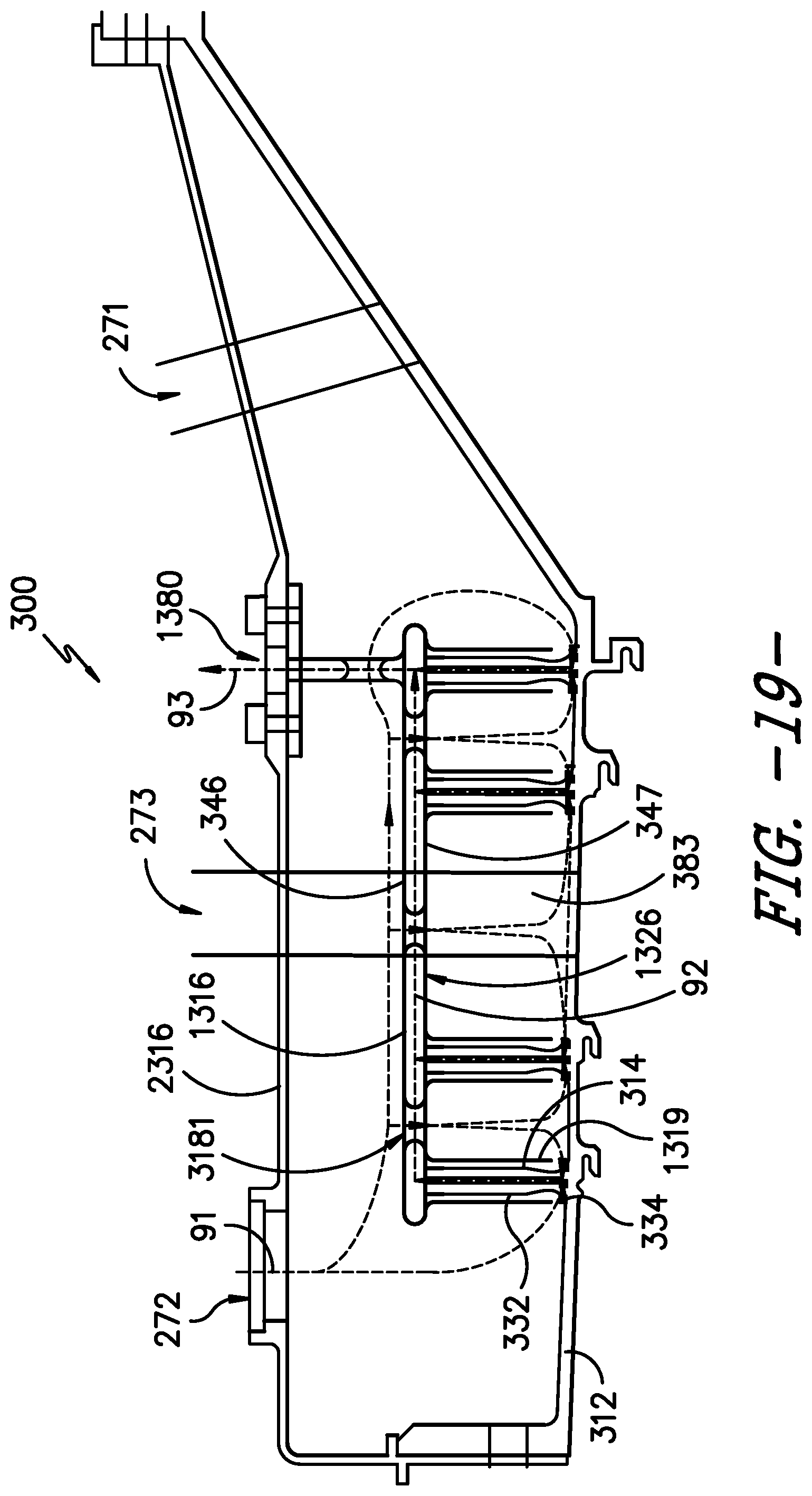 Patent US12305516 Figure 20 – Gas turbine engine with a fluid conduit system and a method of operating the same