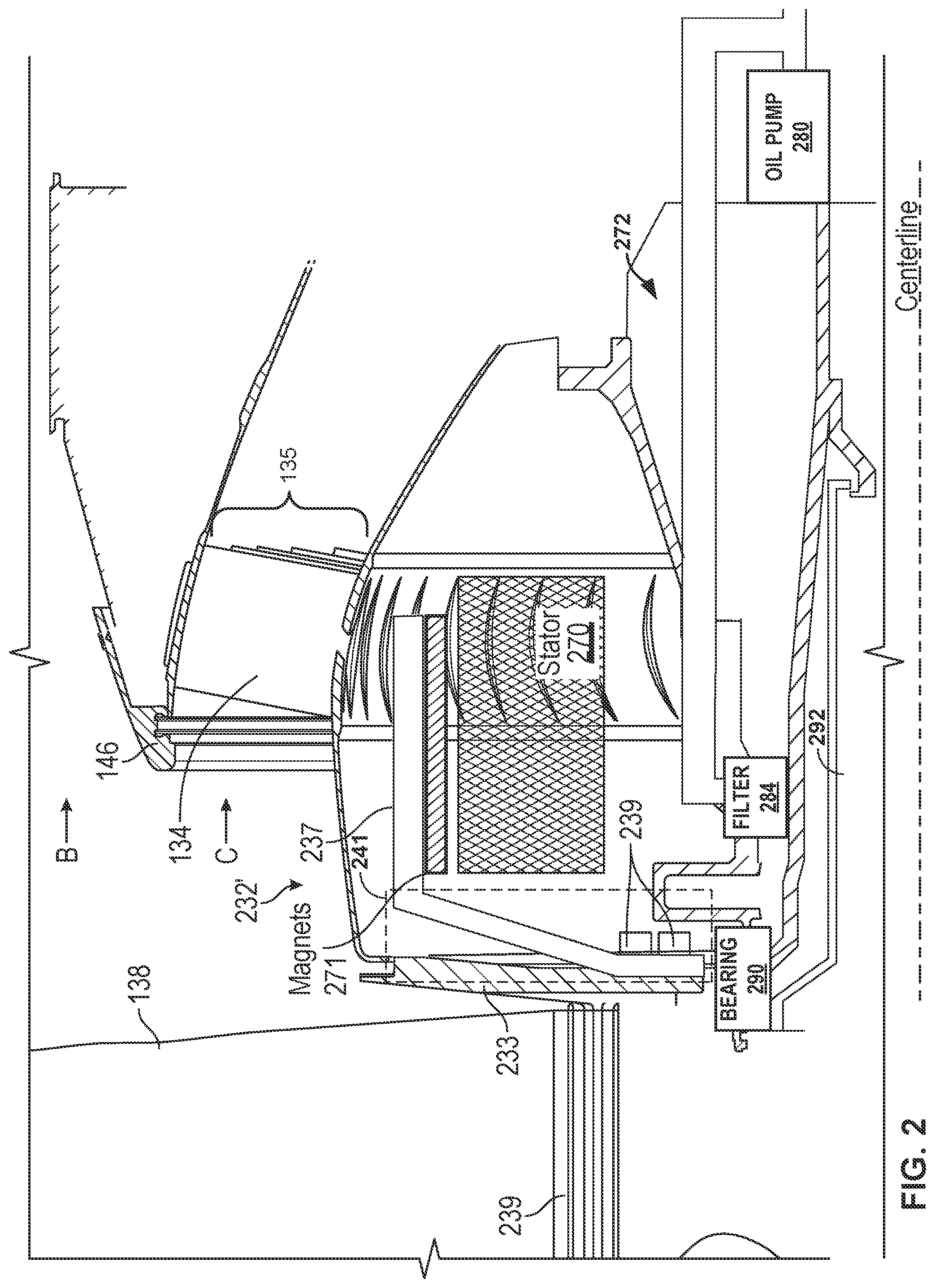 Patent US12305517 Figure 2 – Generator embedded in turbine engines