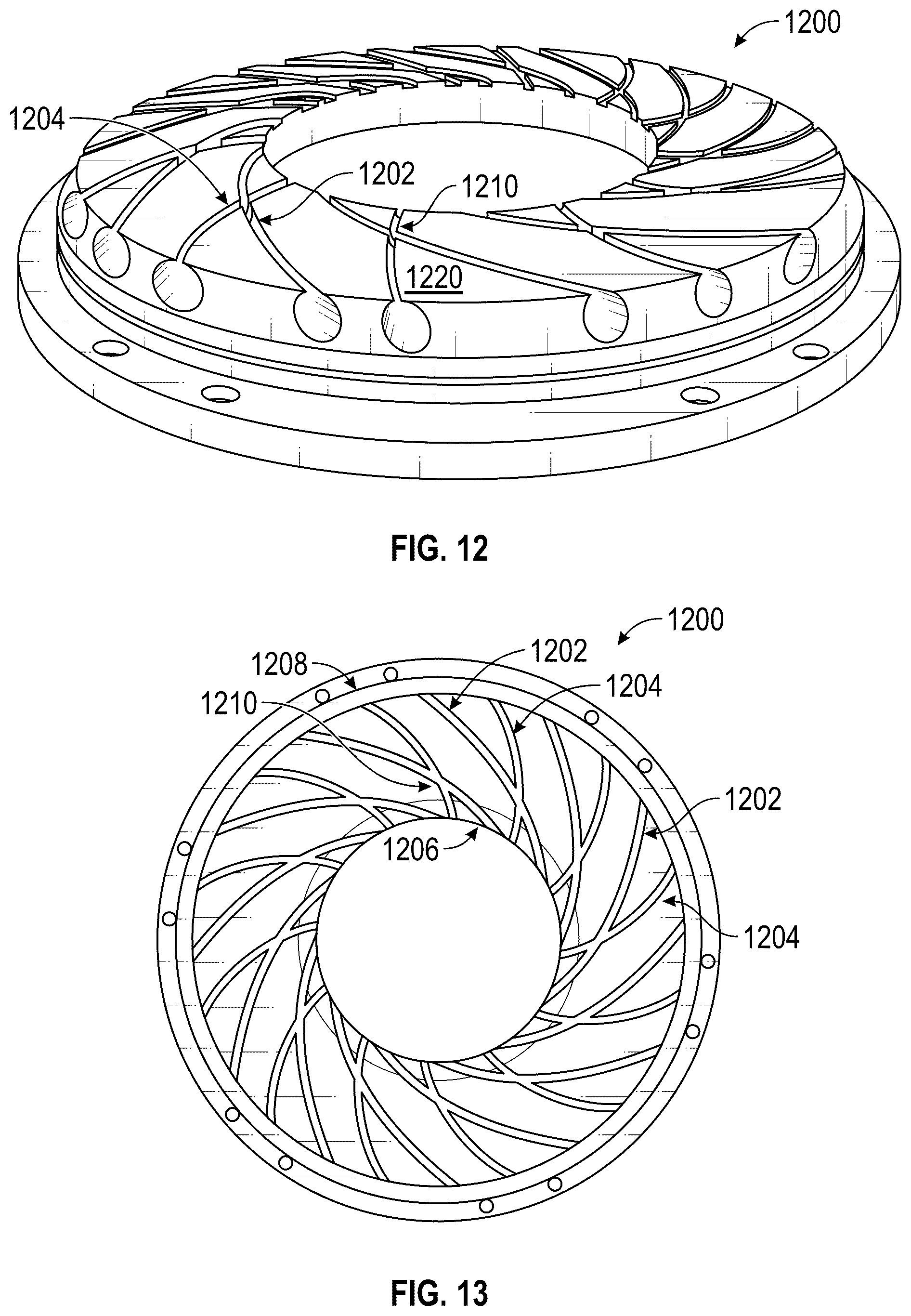 Patent US12305523 Figure 7 – Flow control structures for enhanced performance and turbomachines incorporating the same
