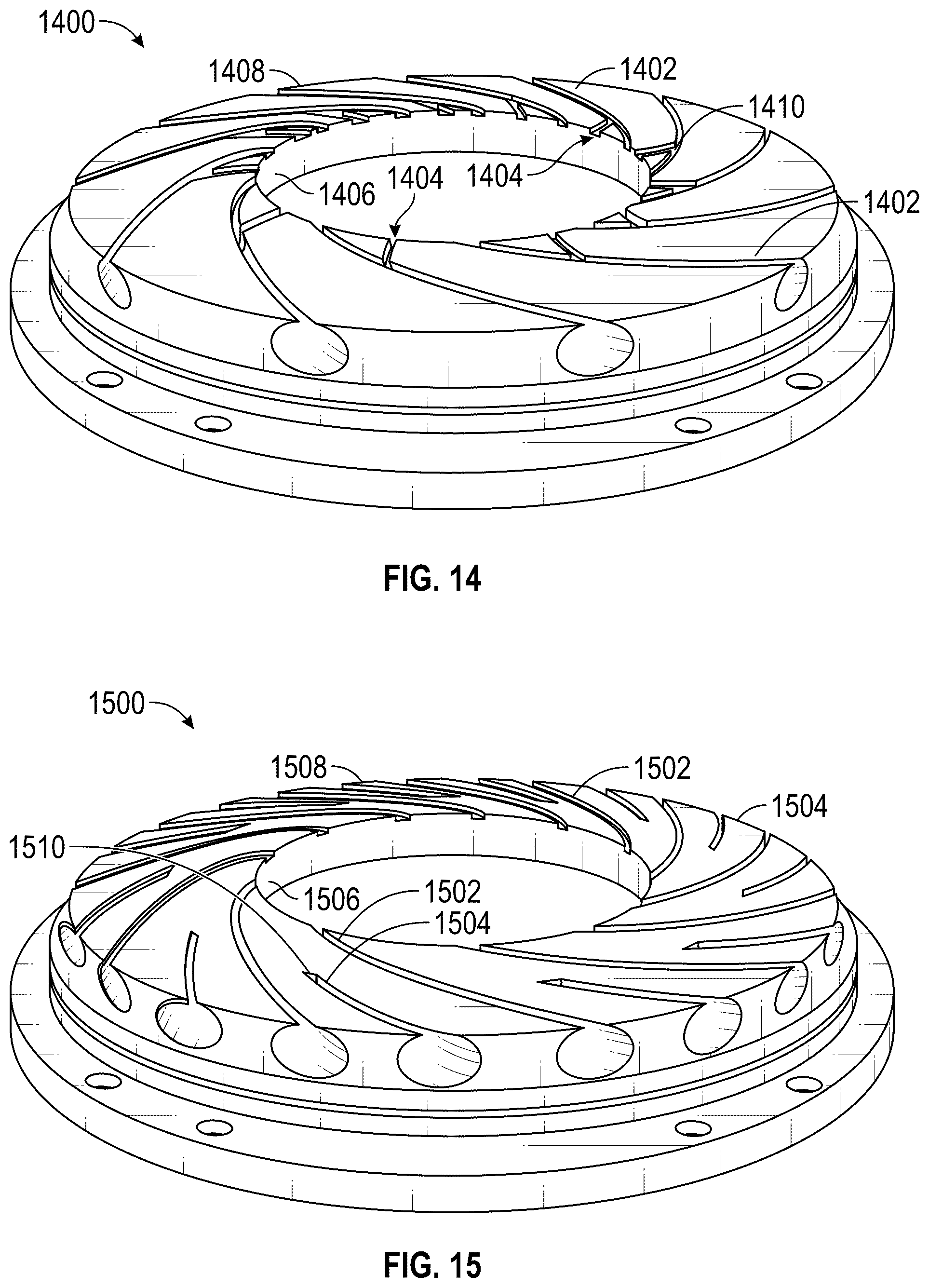 Patent US12305523 Figure 8 – Flow control structures for enhanced performance and turbomachines incorporating the same
