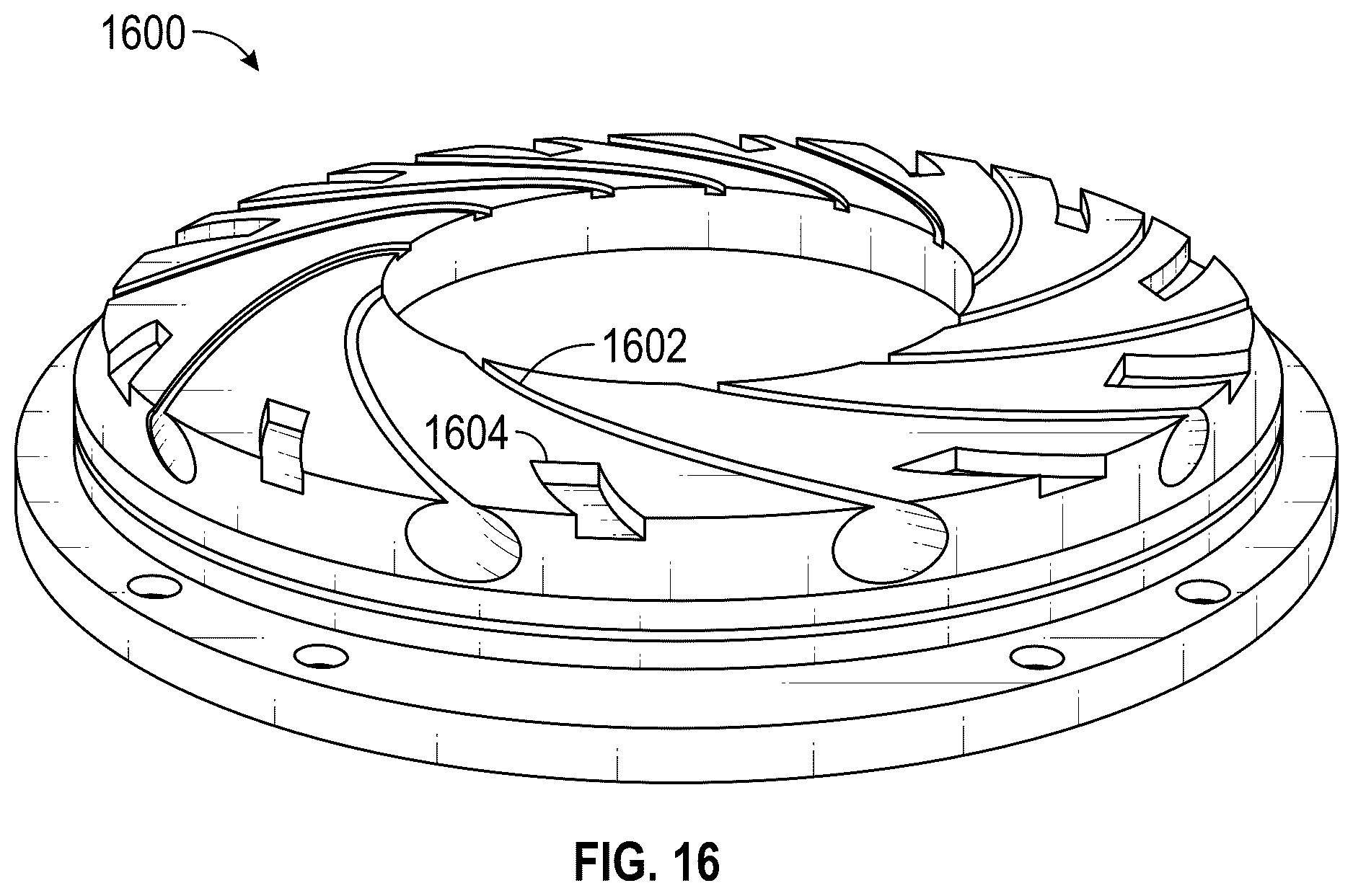 Patent US12305523 Figure 9 – Flow control structures for enhanced performance and turbomachines incorporating the same