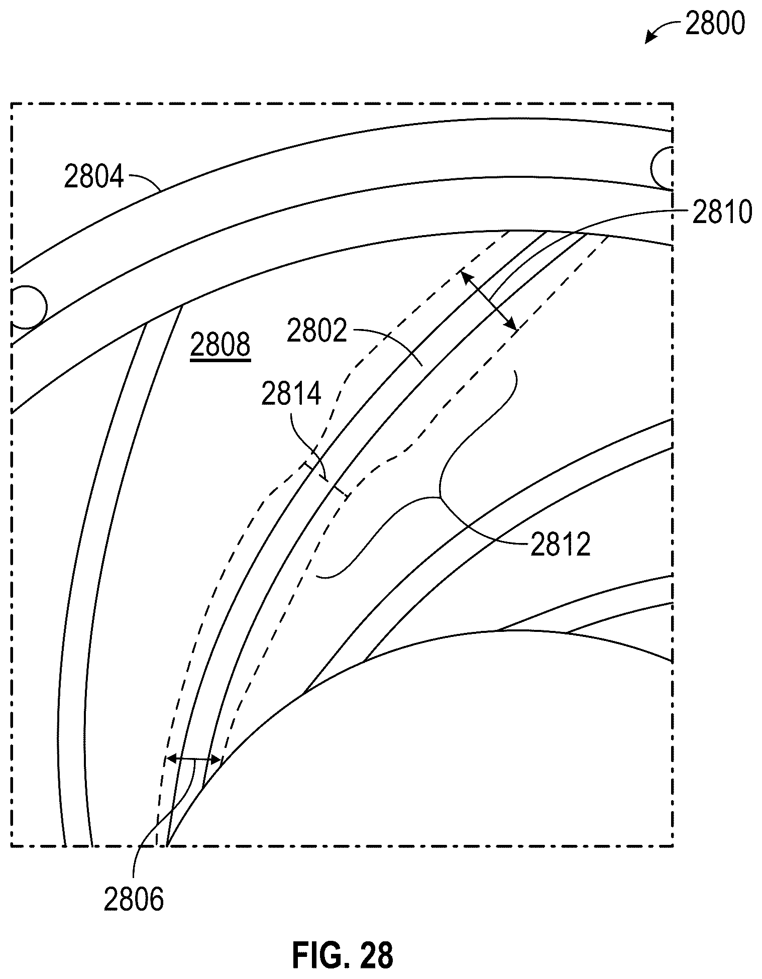 Patent US12305523 Figure 16 – Flow control structures for enhanced performance and turbomachines incorporating the same