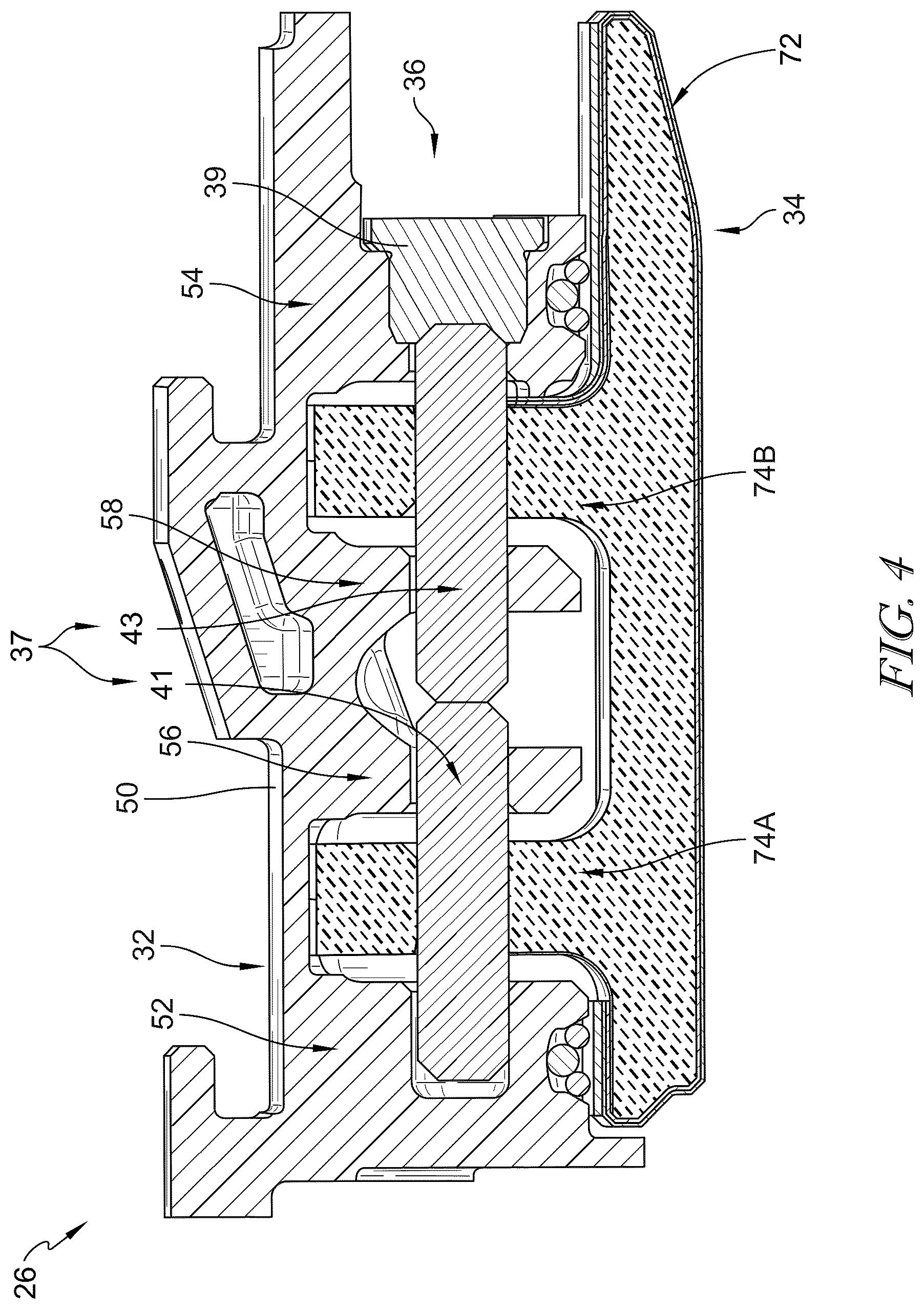 Patent US12305525 Figure 3 – Turbine shroud assemblies with rod seal and strip seals