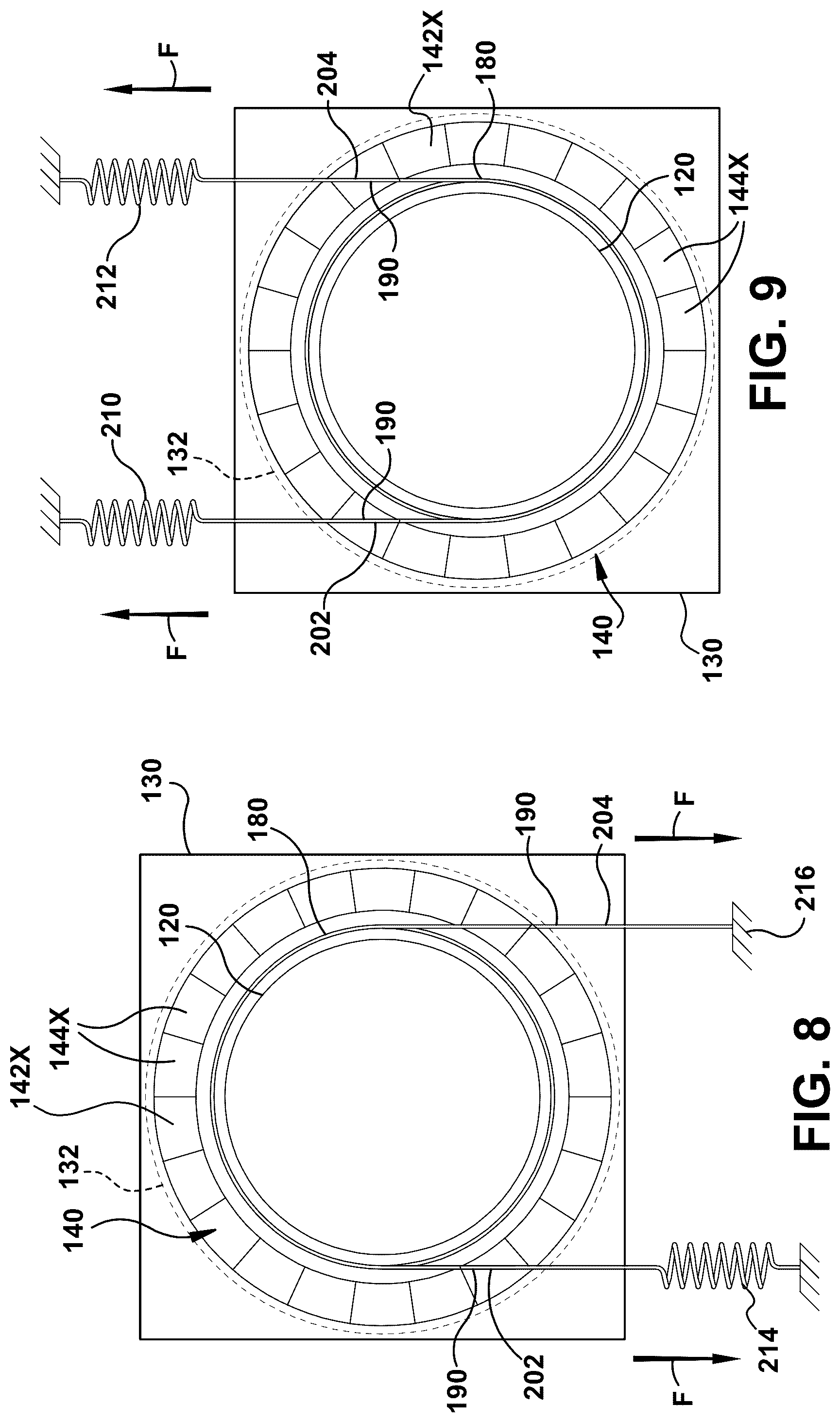 Patent US12305526 Figure 6 – Seal system using layers of seal segments forced into sealing engagement using tension cable