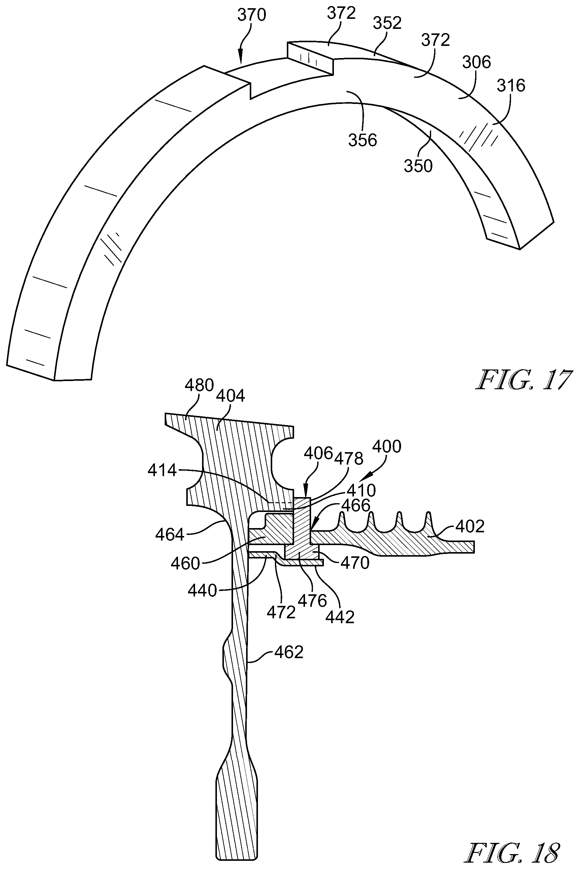 Patent US12305528 Figure 8 – Rotor assembly for gas turbine engines with replaceable balance weight bands