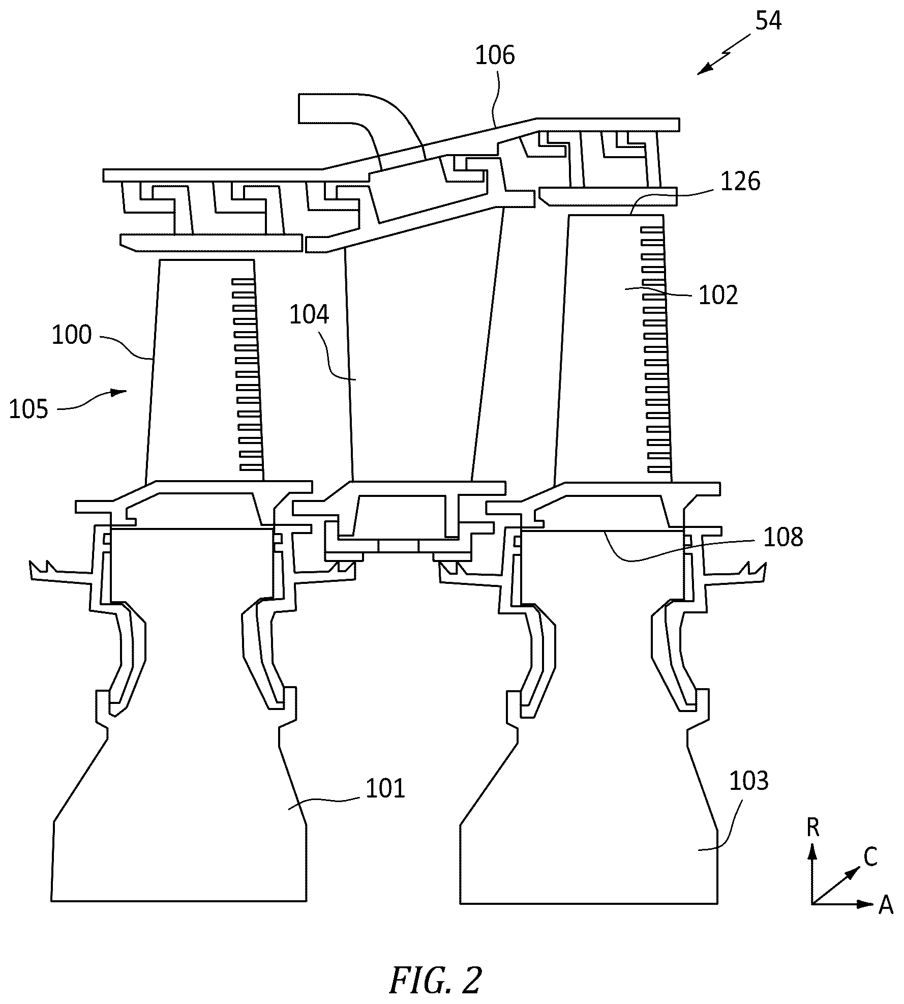 Patent US12305531 Figure 2 – Skin passageway trip strips
