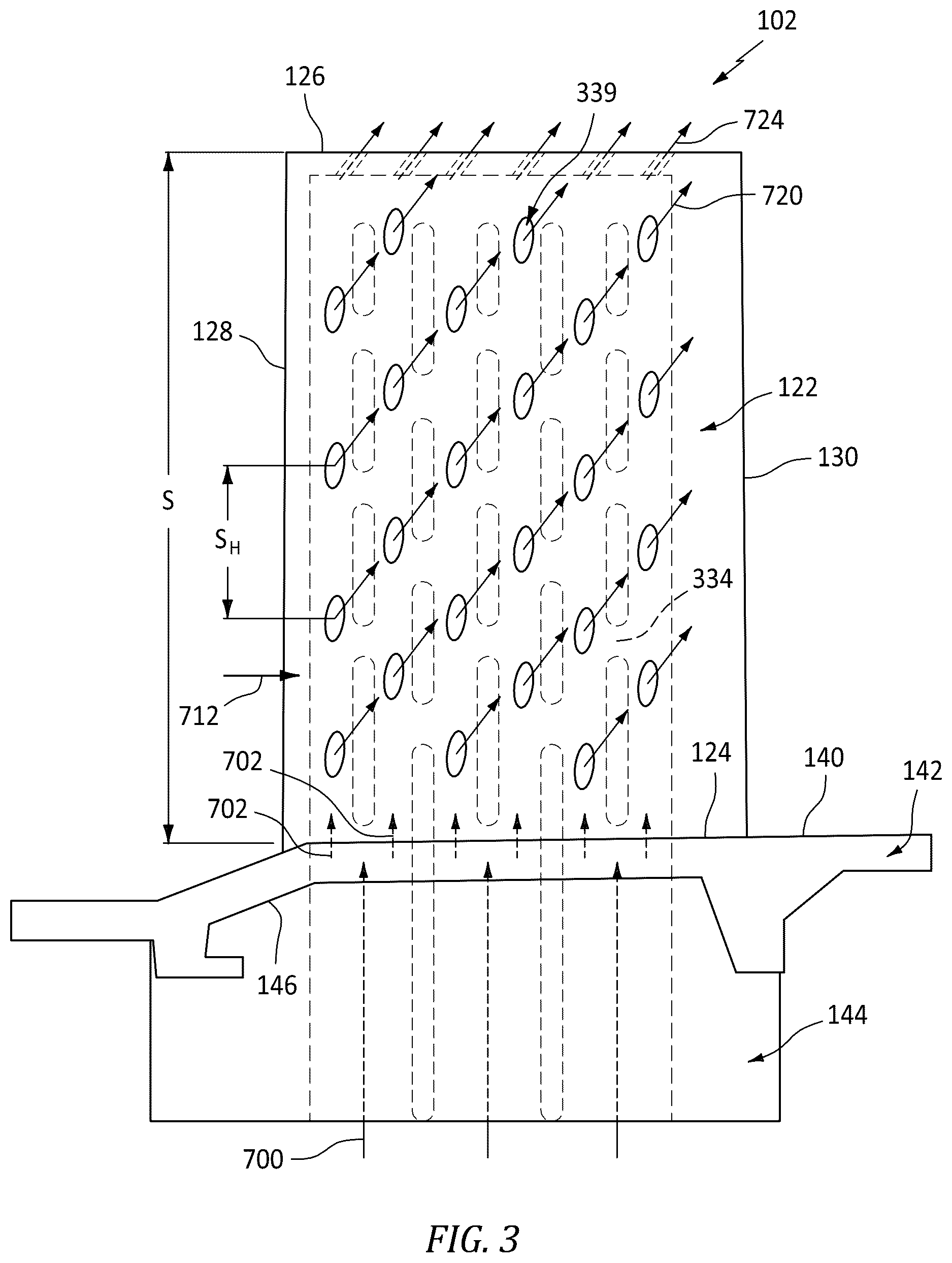 Patent US12305531 Figure 3 – Skin passageway trip strips