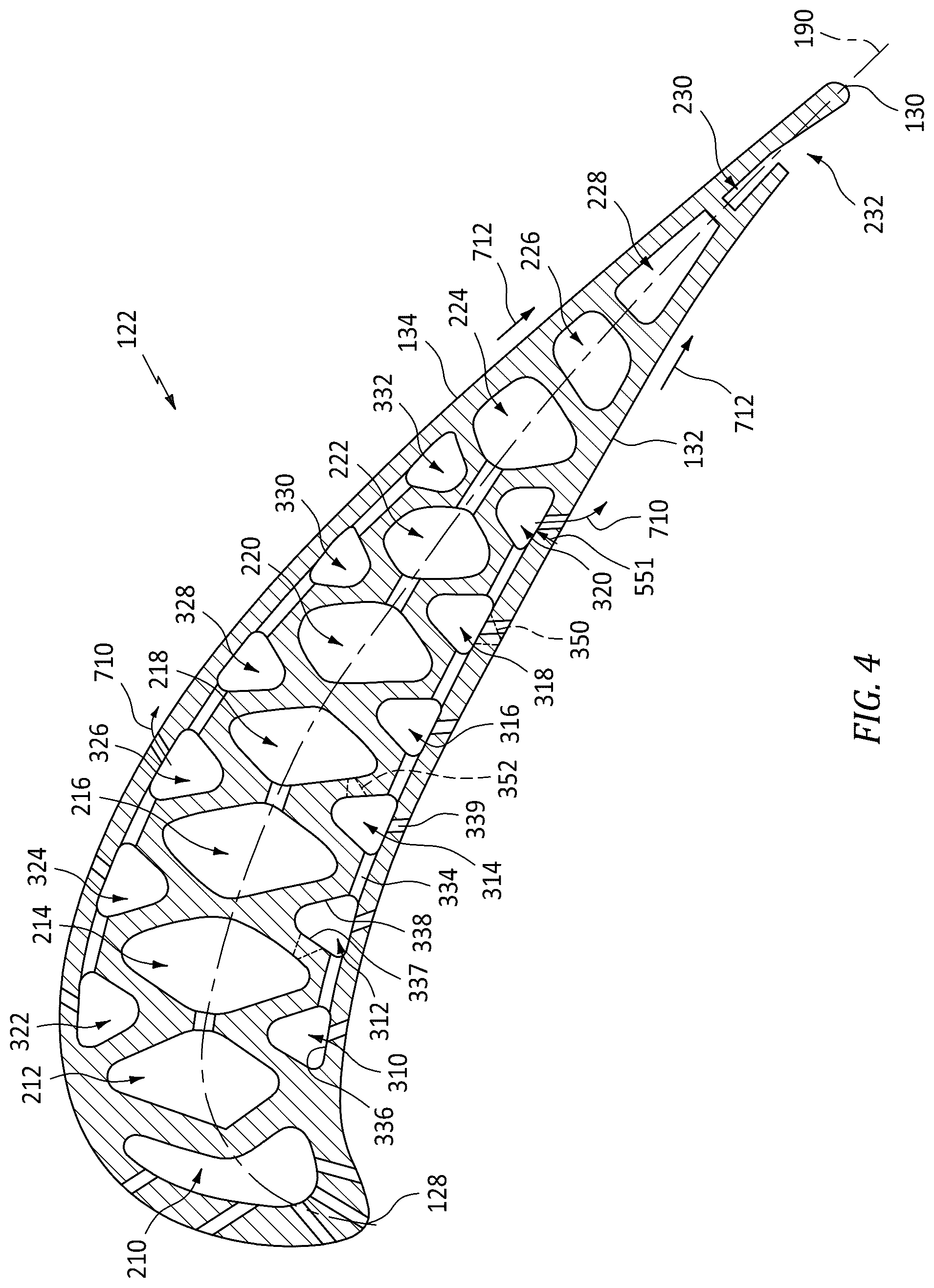 Patent US12305531 Figure 4 – Skin passageway trip strips