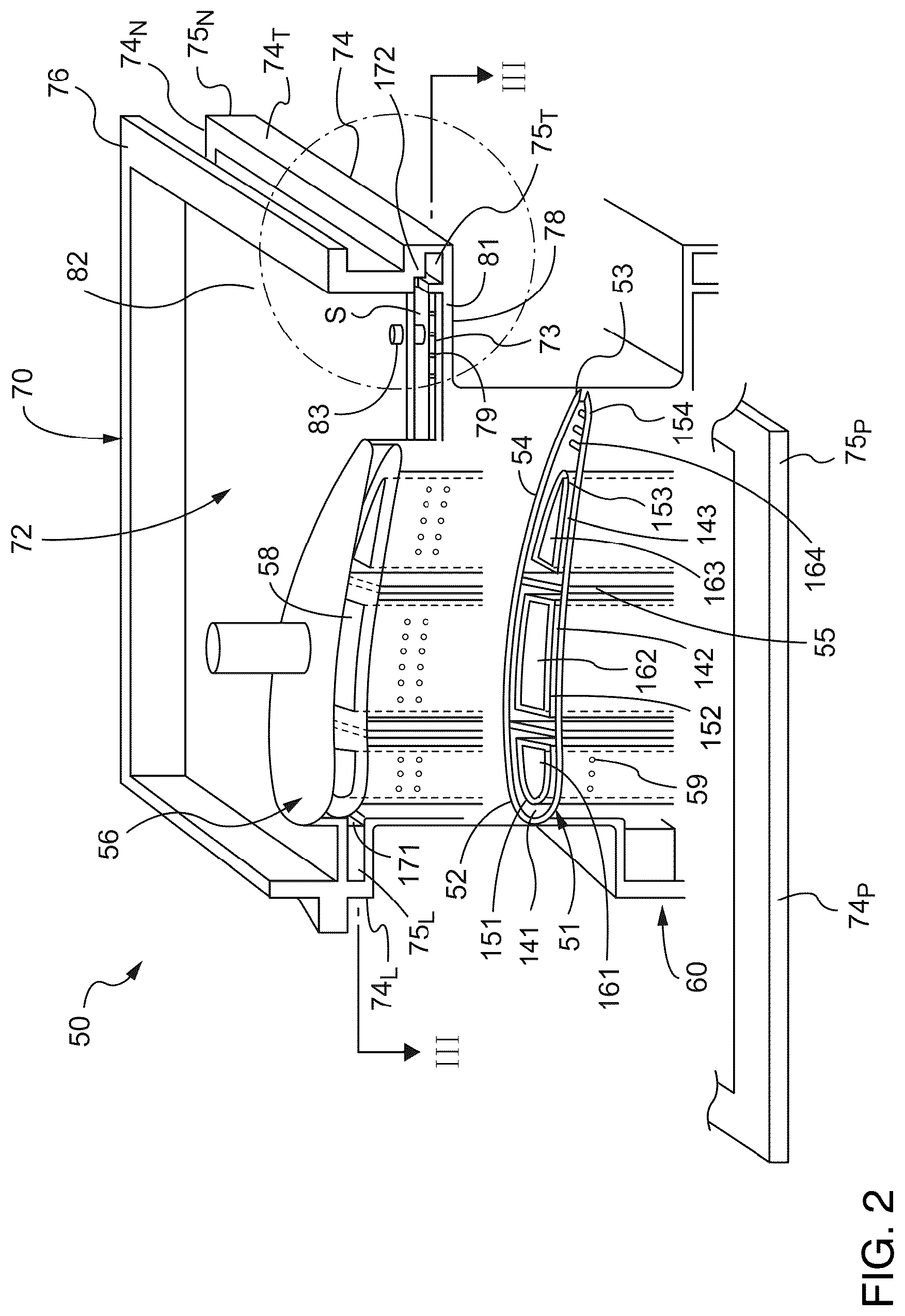 Patent US12305532 Figure 2 – Cooling method and structure of vane of gas turbine