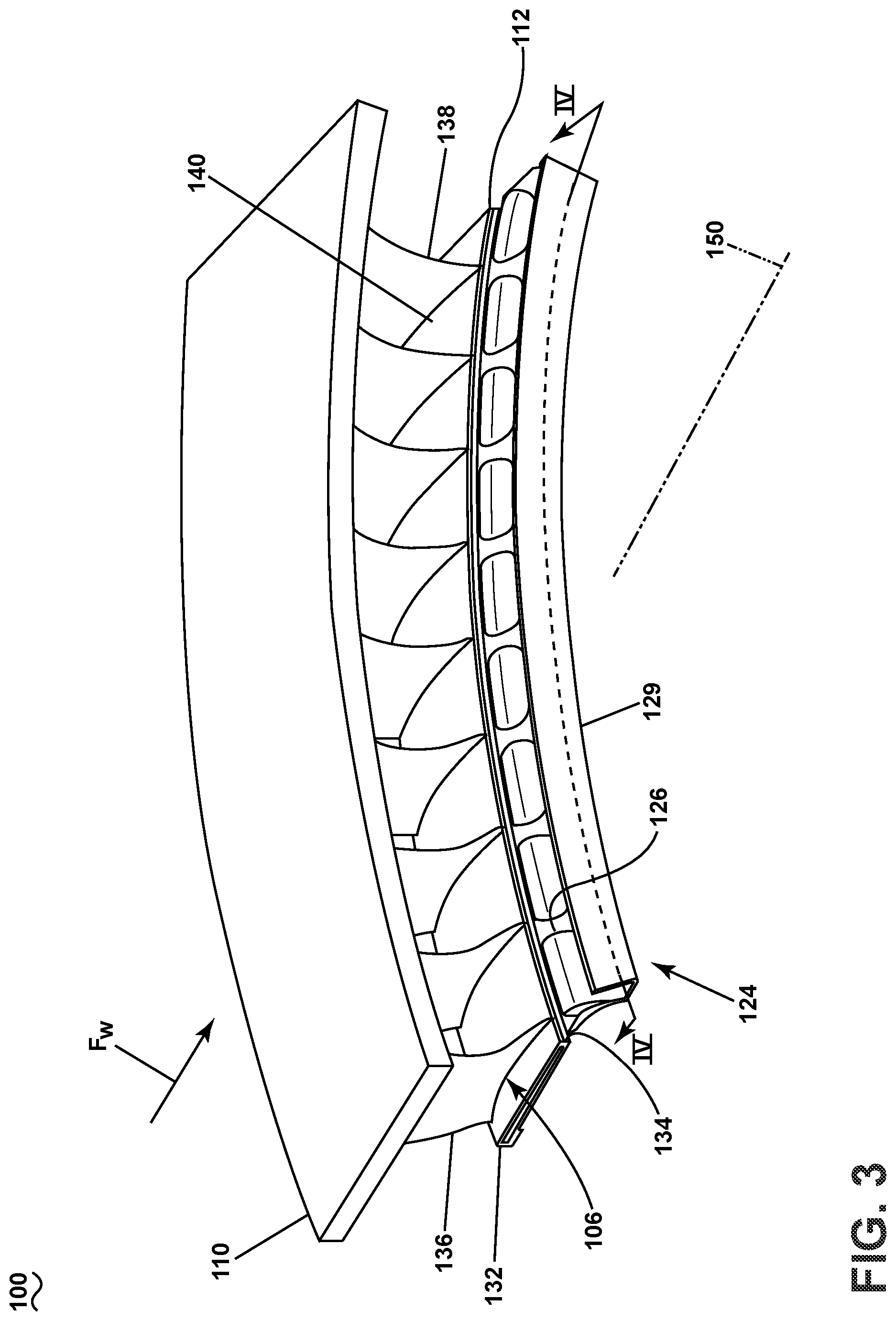 Patent US12305535 Figure 3 – Turbine engine having a compressor with an inducer
