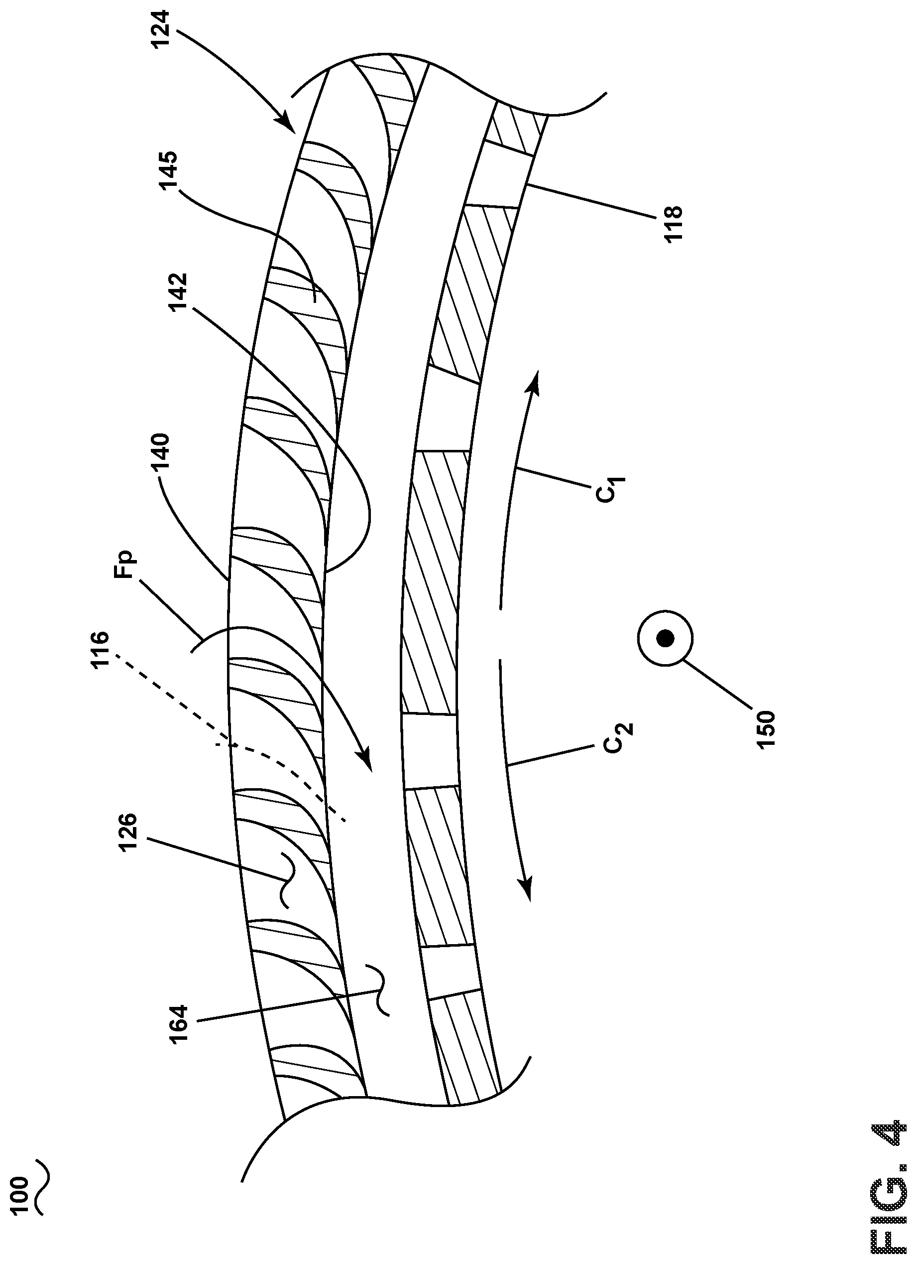 Patent US12305535 Figure 4 – Turbine engine having a compressor with an inducer