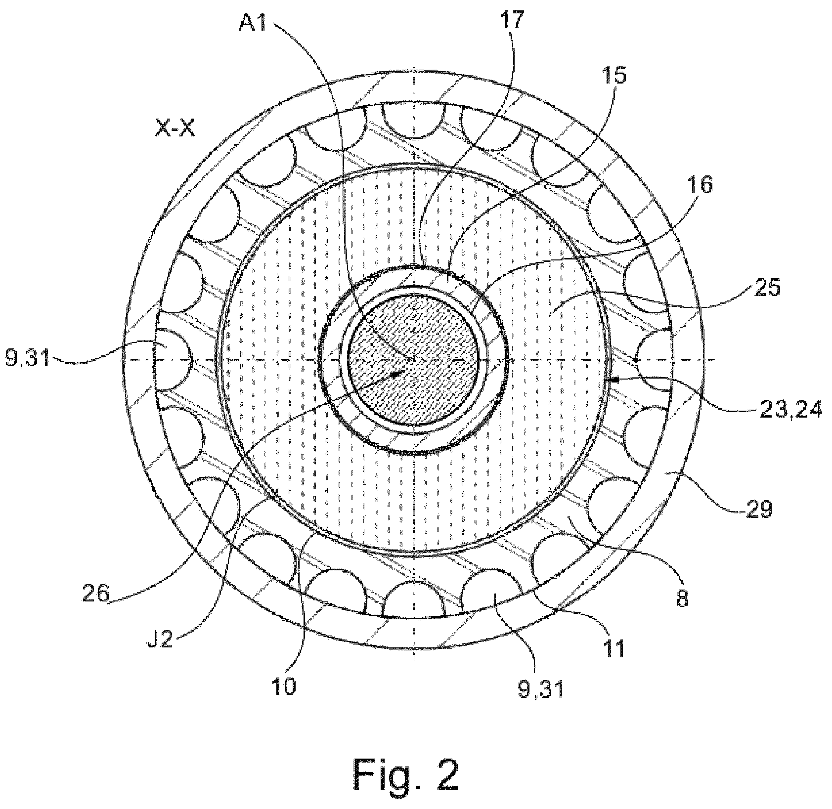 Patent US12305541 Figure 2 – Cartridge for a heat engine having a thermodynamic cycle and associated heat engine