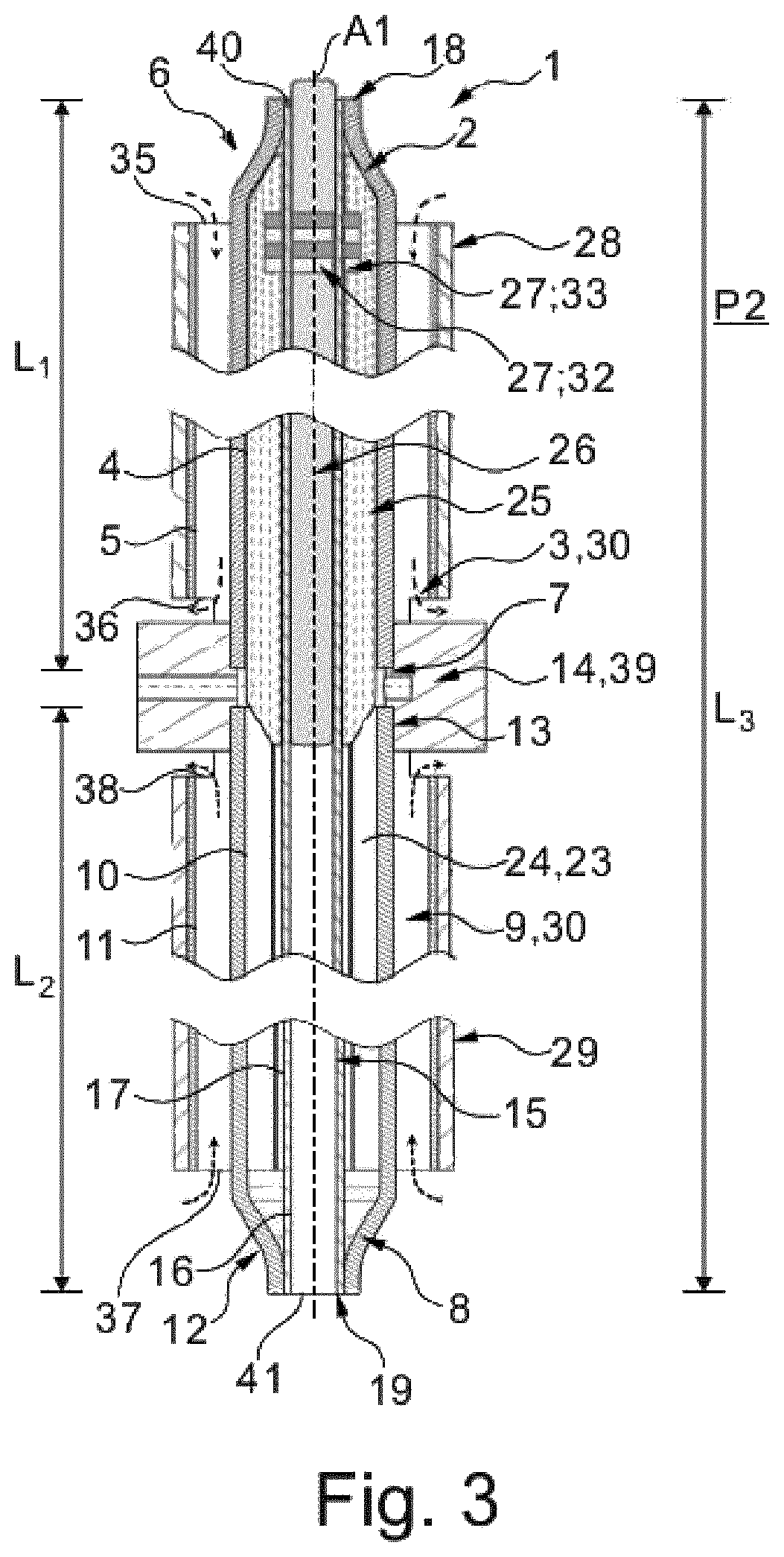 Patent US12305541 Figure 3 – Cartridge for a heat engine having a thermodynamic cycle and associated heat engine