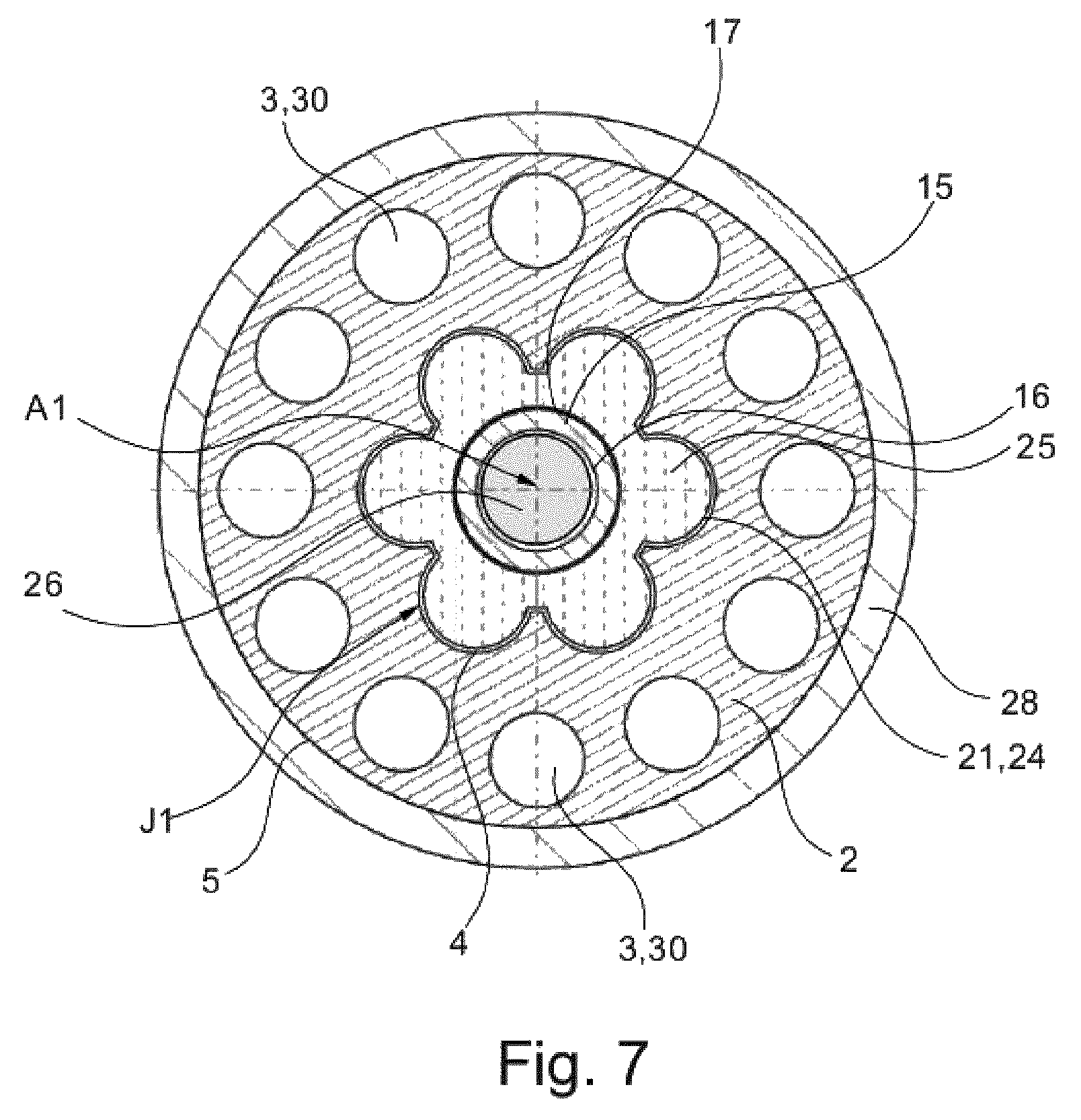 Patent US12305541 Figure 7 – Cartridge for a heat engine having a thermodynamic cycle and associated heat engine