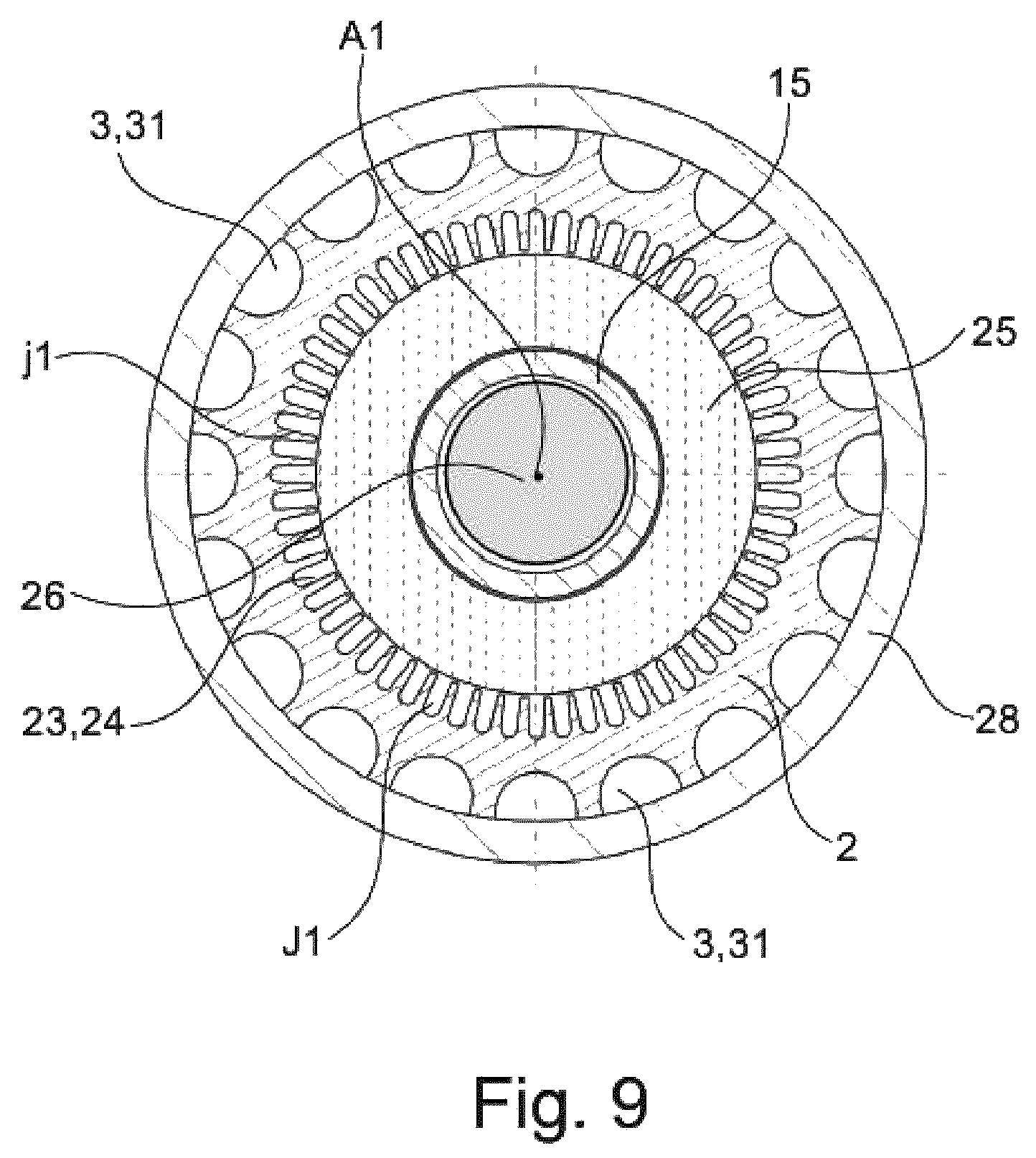 Patent US12305541 Figure 9 – Cartridge for a heat engine having a thermodynamic cycle and associated heat engine