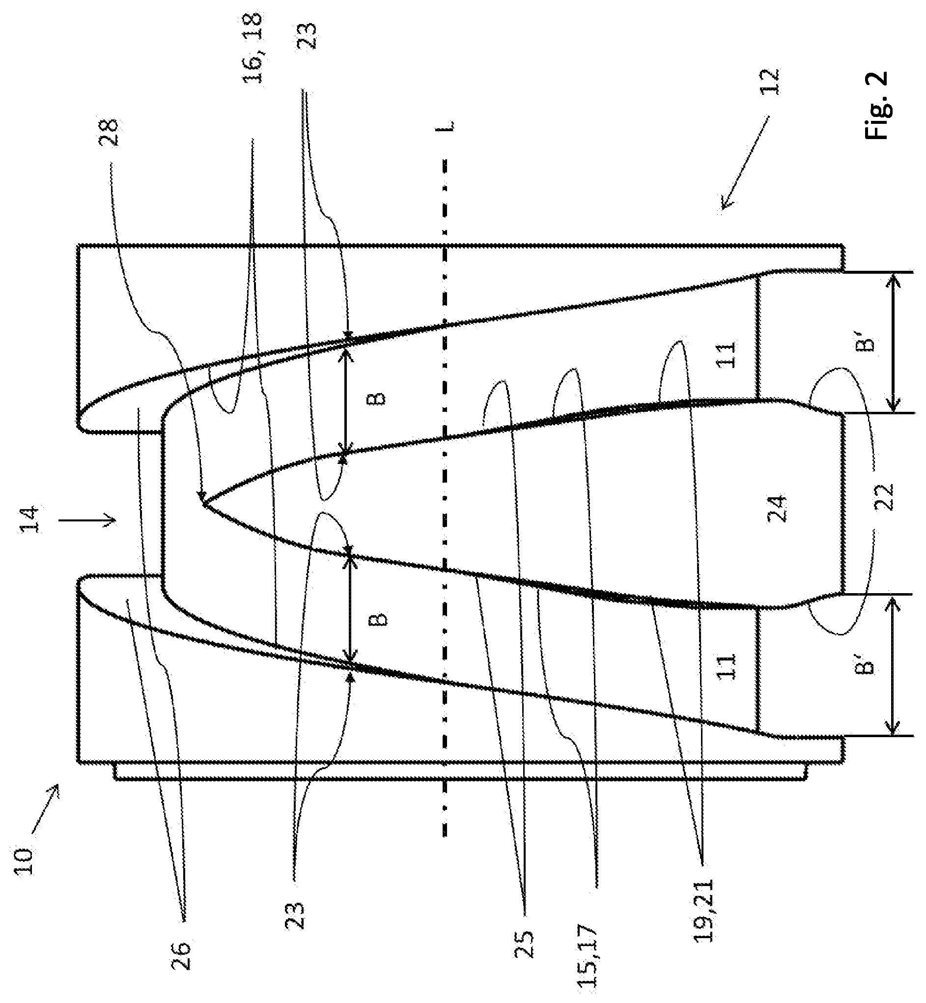 Patent US12305543 Figure 2 – Shift gate, sliding cam system and camshaft