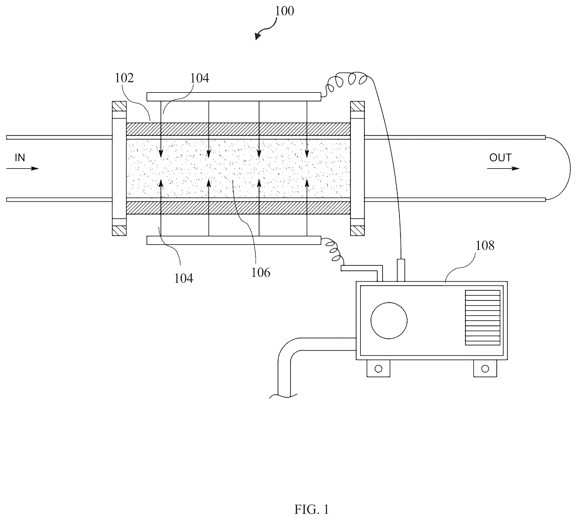 Patent US12305554 Figure 1 – Device for treating exhaust gases from a vehicle and a method to operate the same