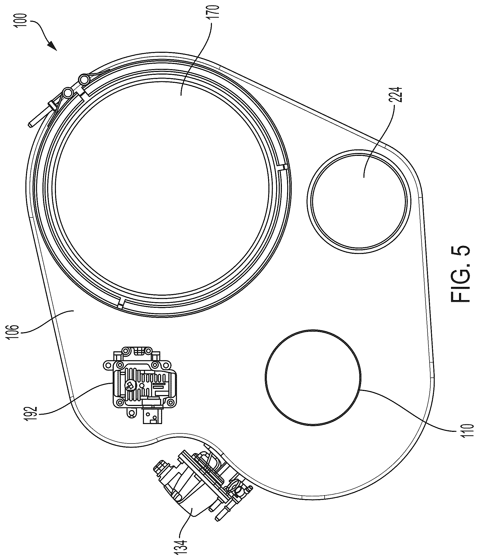 Patent US12305555 Figure 5 – Exhaust gas aftertreatment system
