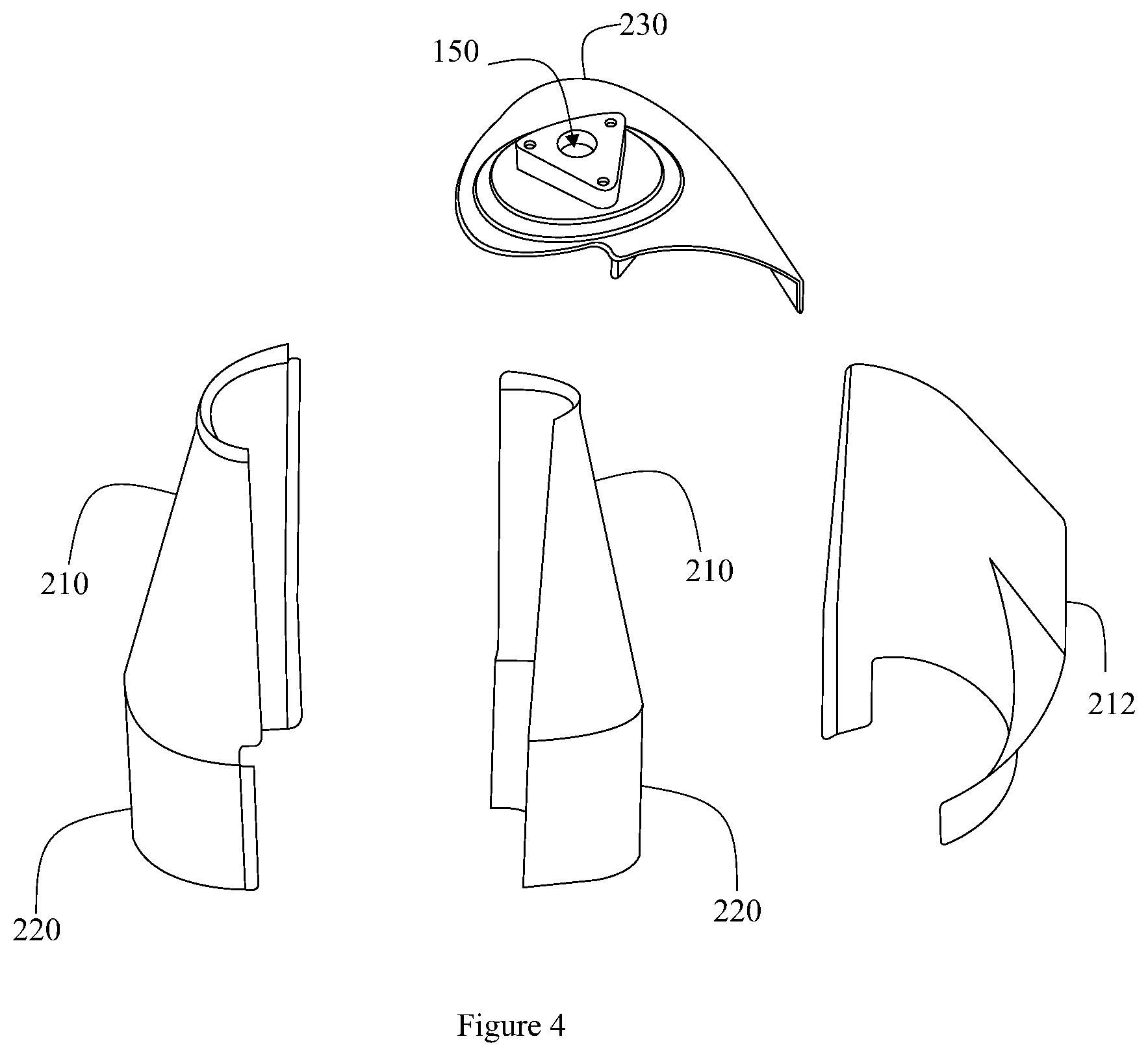 Patent US12305561 Figure 4 – Mixing assembly for an after treatment unit of an exhaust system of a vehicle