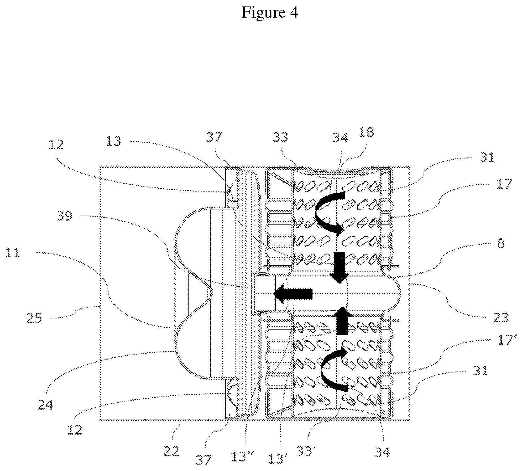 Patent US12305562 Figure 4 – Compact evaporation and mixing device