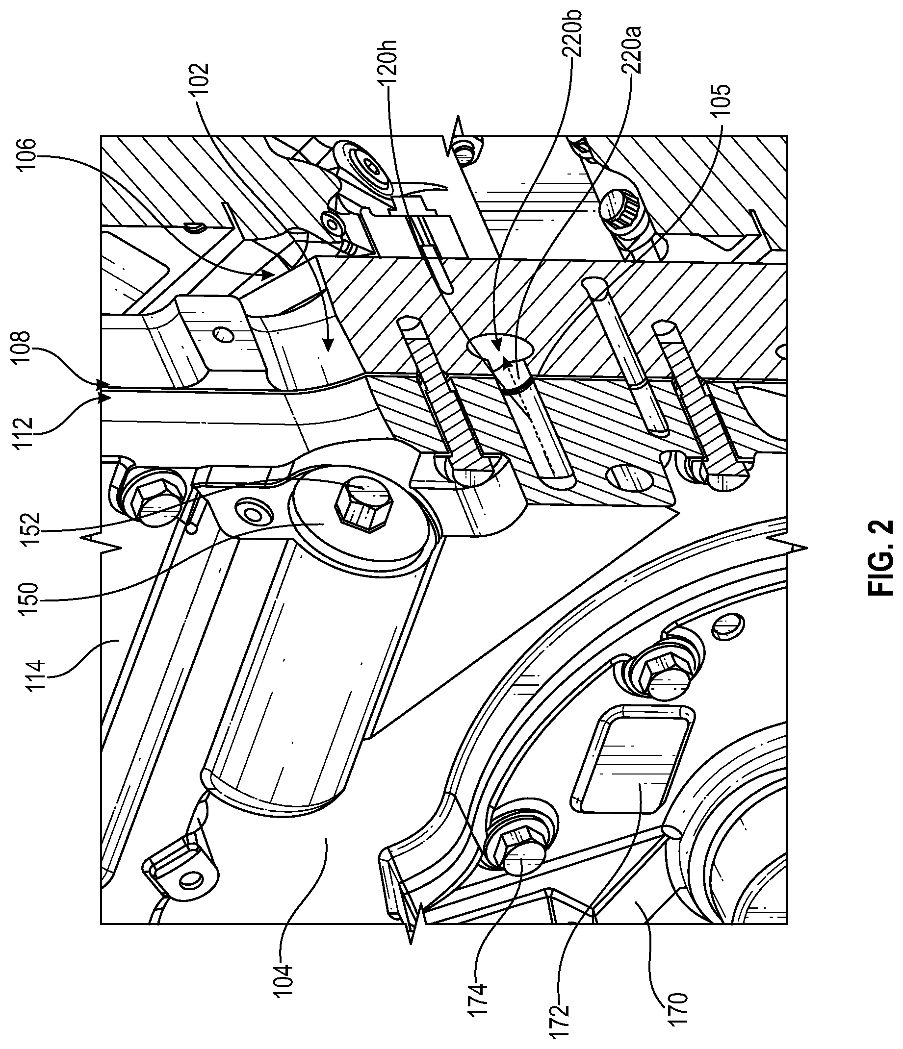 Patent US12305567 Figure 2 – Gear cover and gear housing system