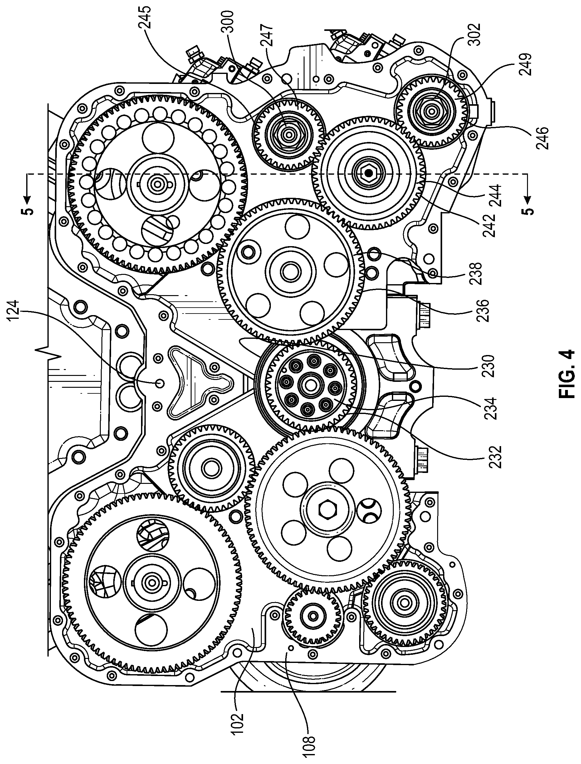 Patent US12305567 Figure 4 – Gear cover and gear housing system