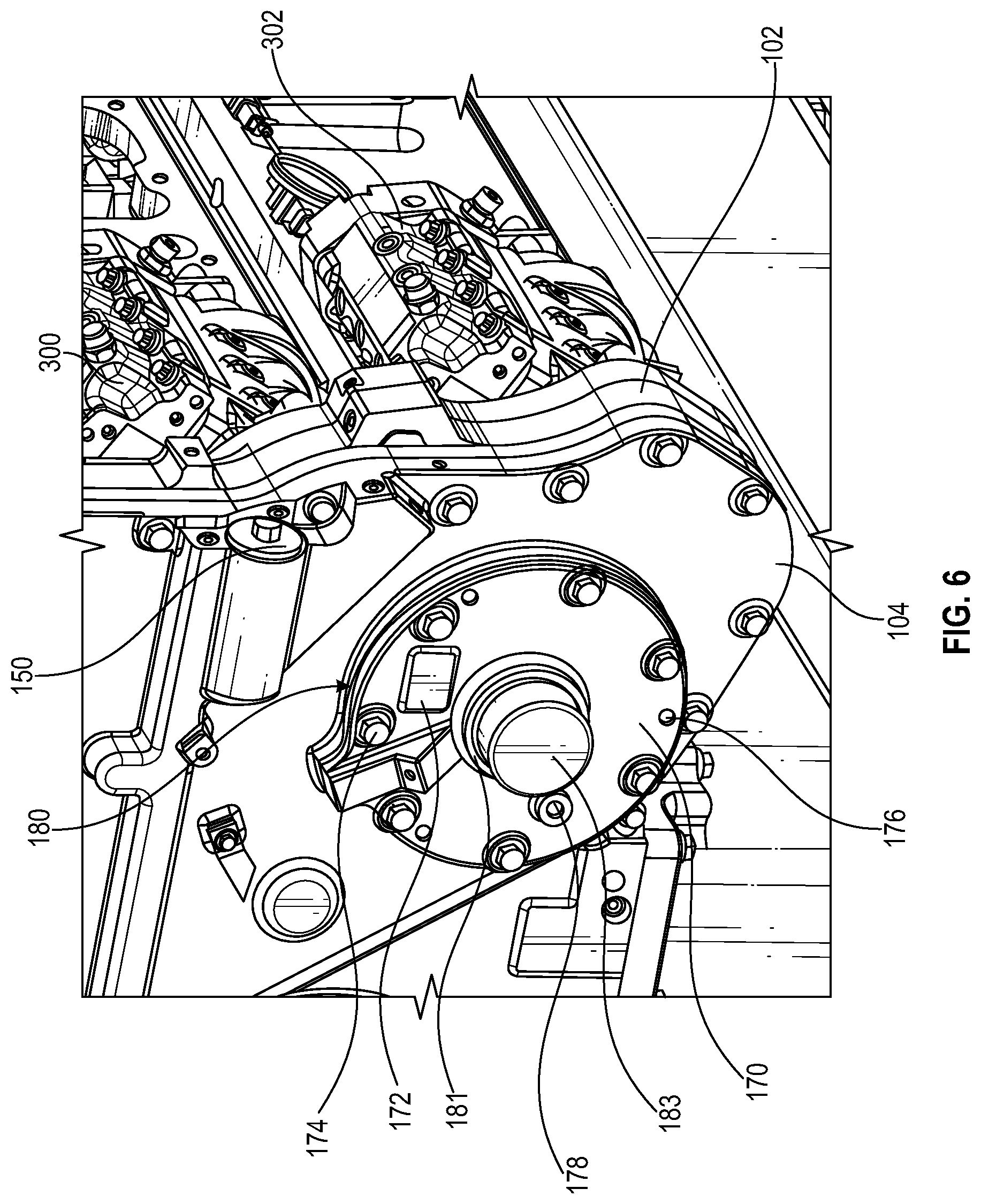 Patent US12305567 Figure 6 – Gear cover and gear housing system