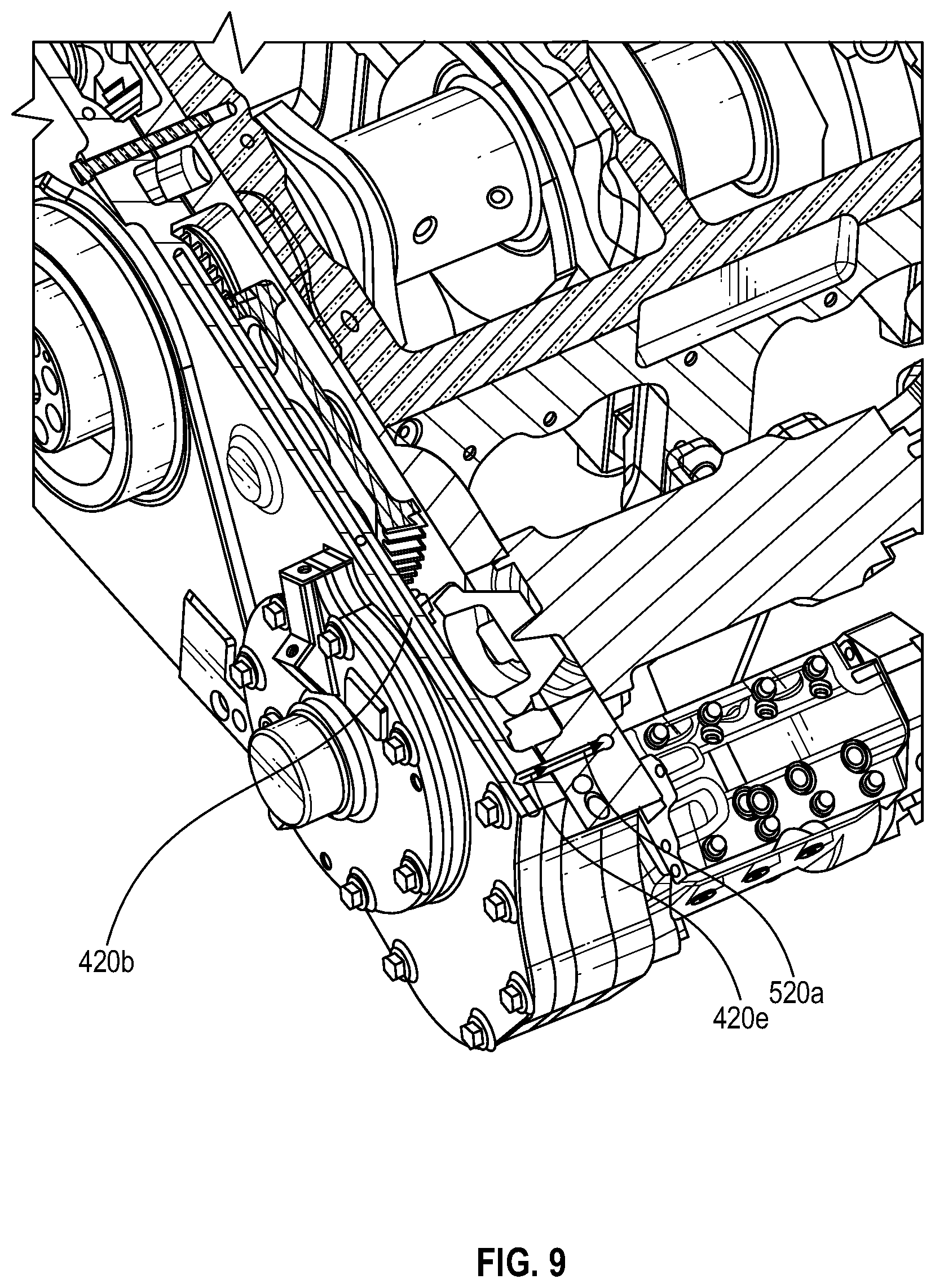 Patent US12305567 Figure 9 – Gear cover and gear housing system