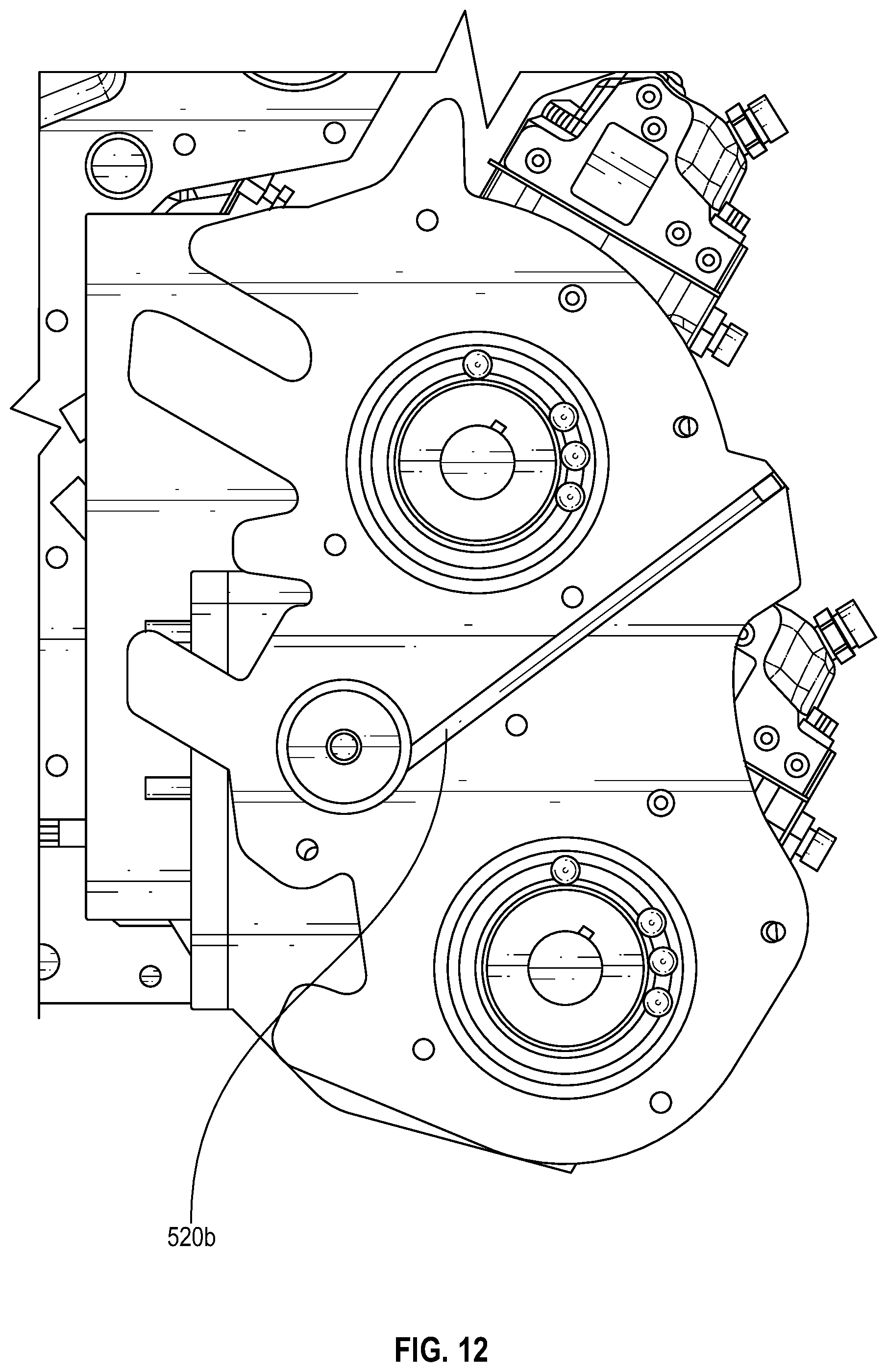 Patent US12305567 Figure 12 – Gear cover and gear housing system