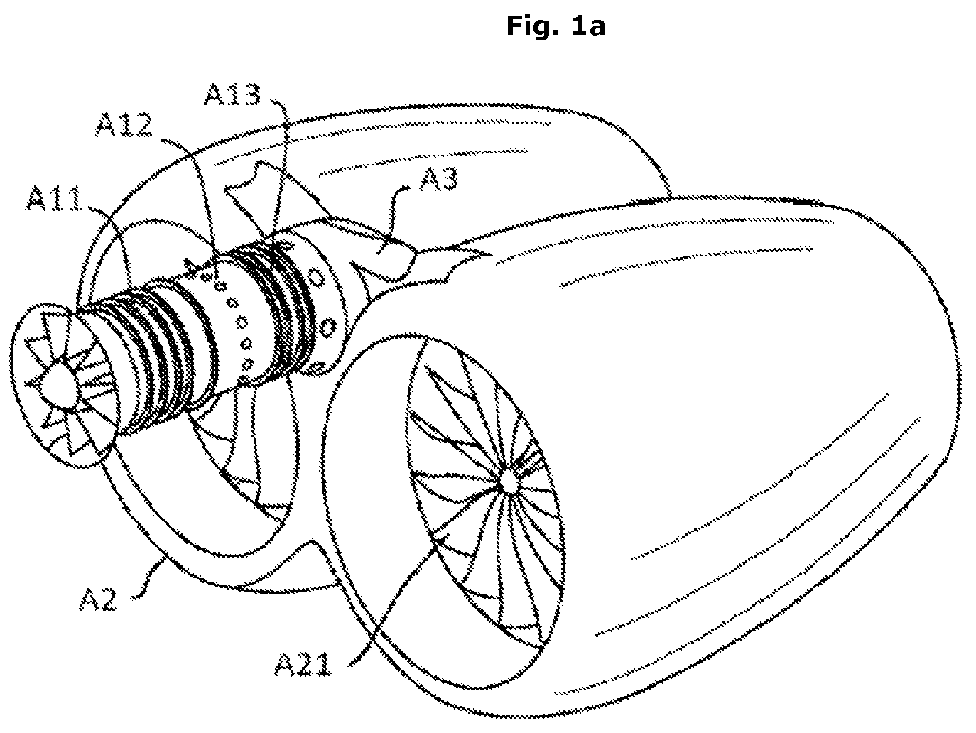 Patent US12305569 Figure 1 – Distributed propulsion with offset propulsion modules