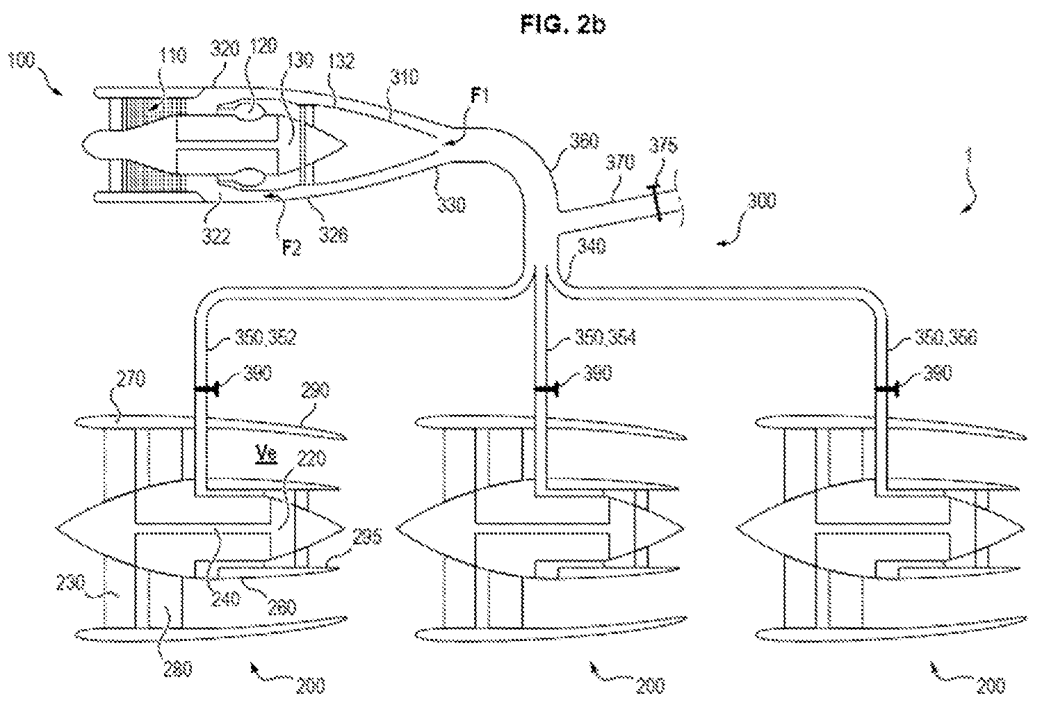 Patent US12305569 Figure 3 – Distributed propulsion with offset propulsion modules