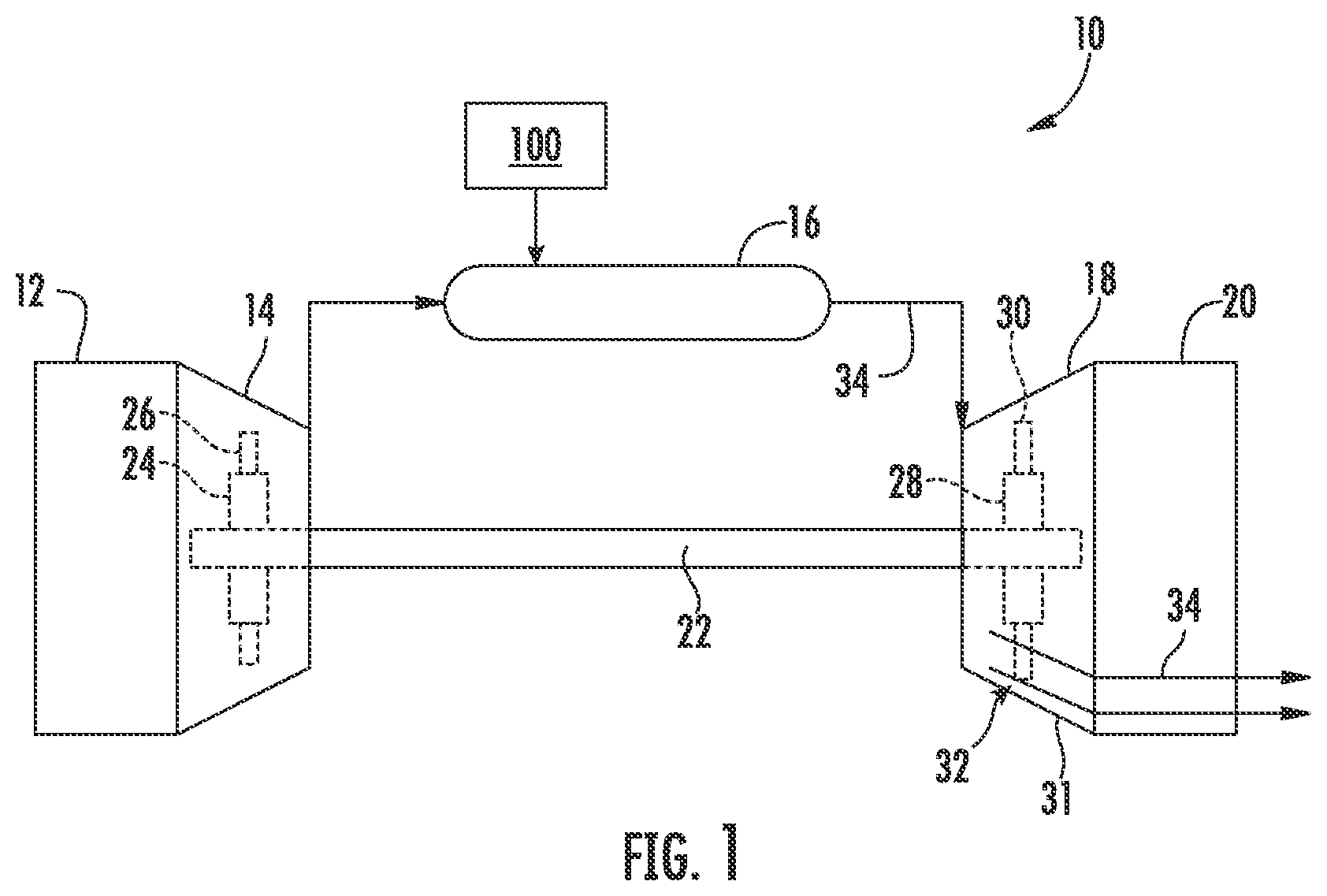 Patent US12305576 Figure 1 – Radiation shield for a gaseous fuel circuit