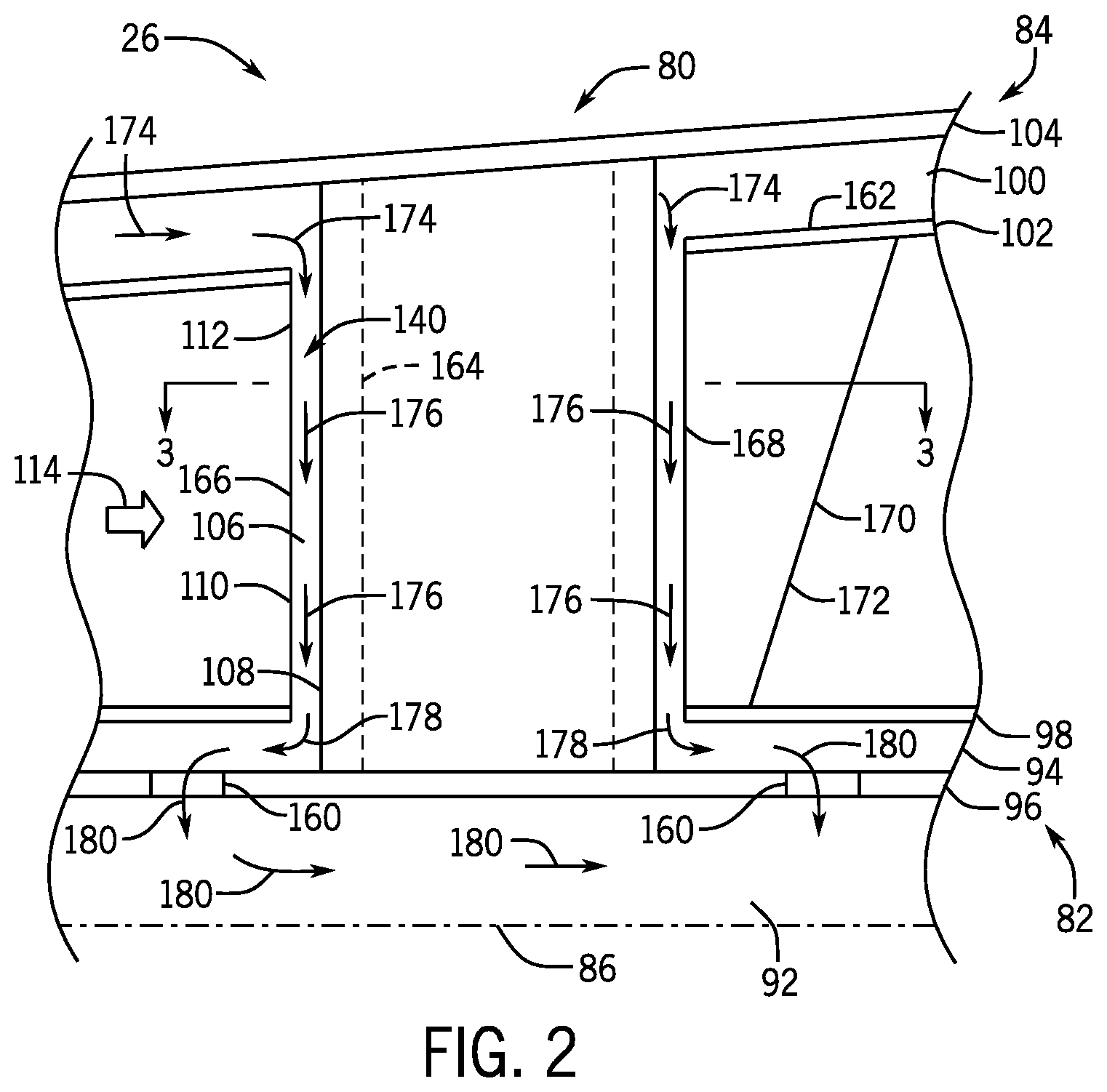 Patent US12305577 Figure 2 – System and method for insulating components in an exhaust gas flow from a gas turbine