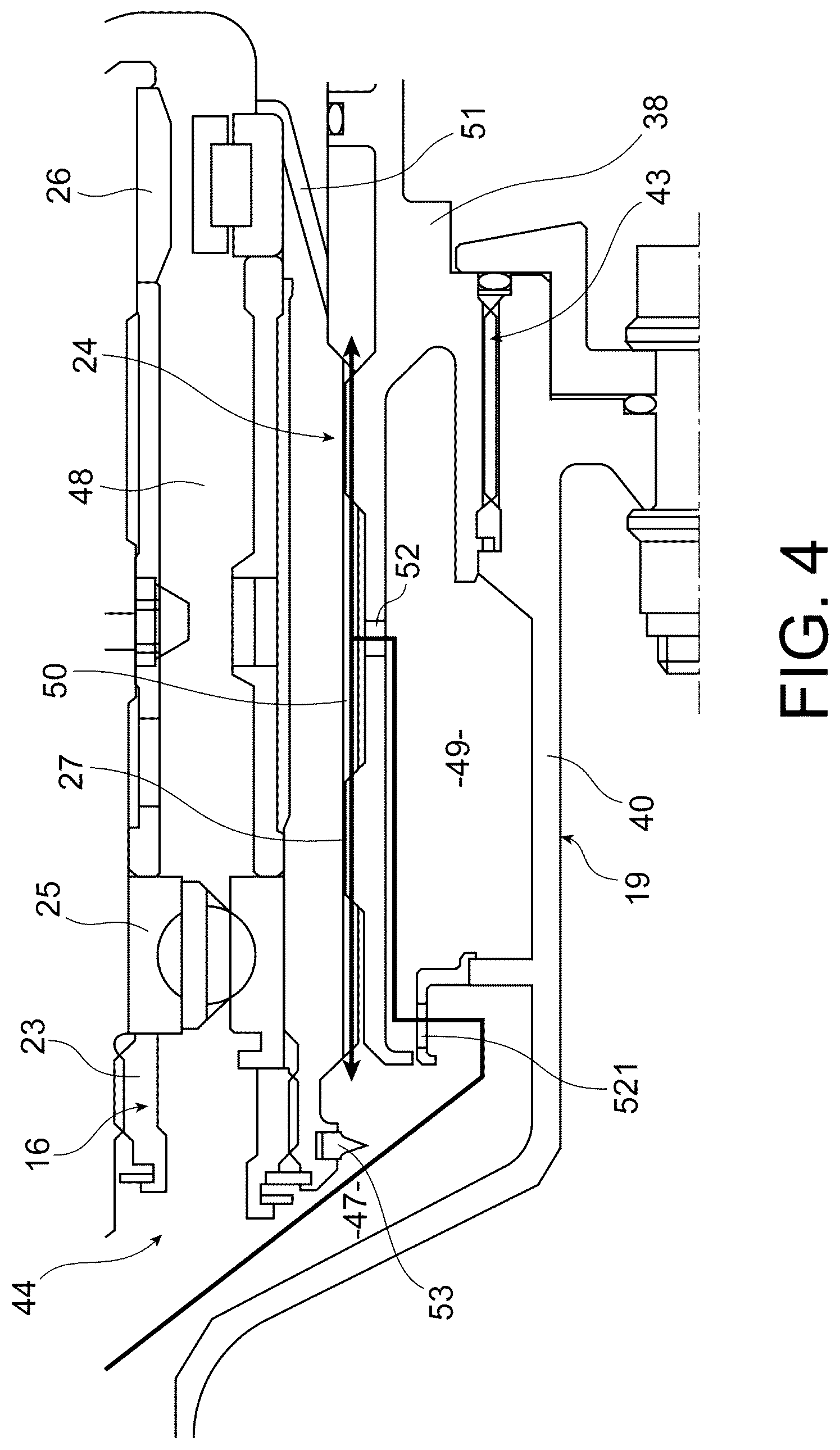 Patent US12305579 Figure 3 – Aircraft turbomachine comprising an electric machine