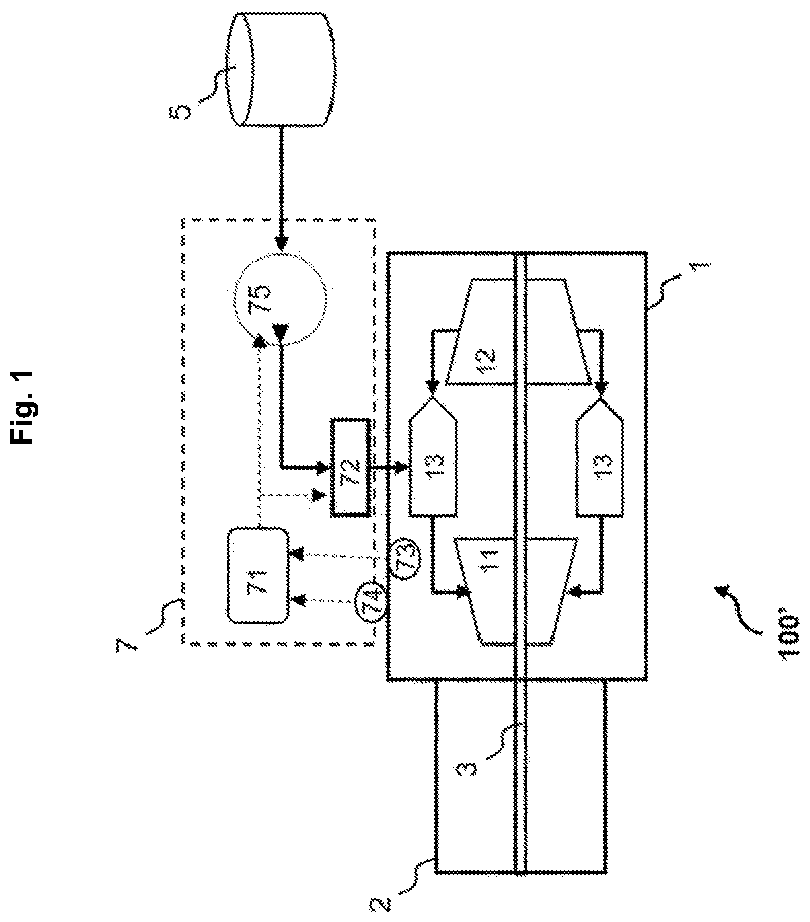 Patent US12305582 — Turbogenerator with simplified control system for aircraft — Figure 1